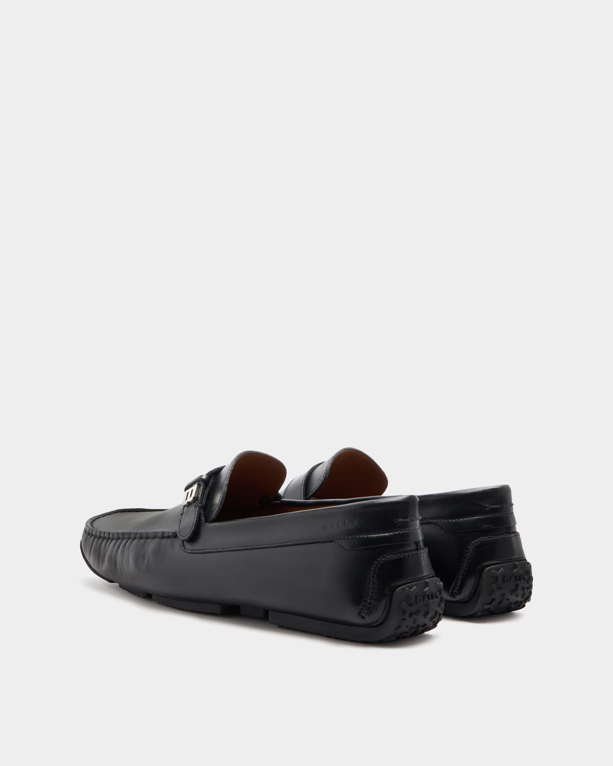 Bally Global - Pilot Driver in Black Leather - Black