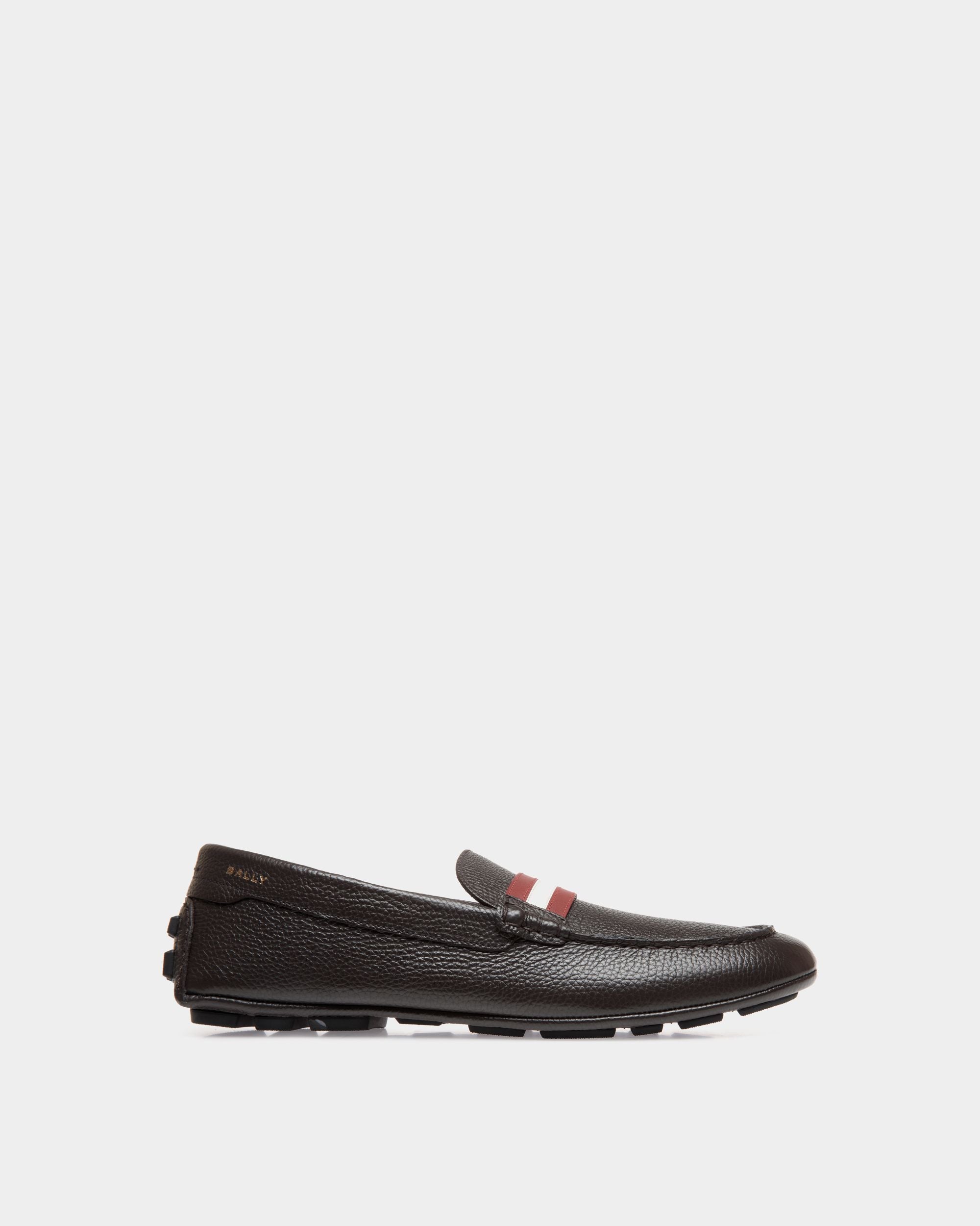 Bally Global - Kerbs Driver in Ebano Grained Leather - Brown