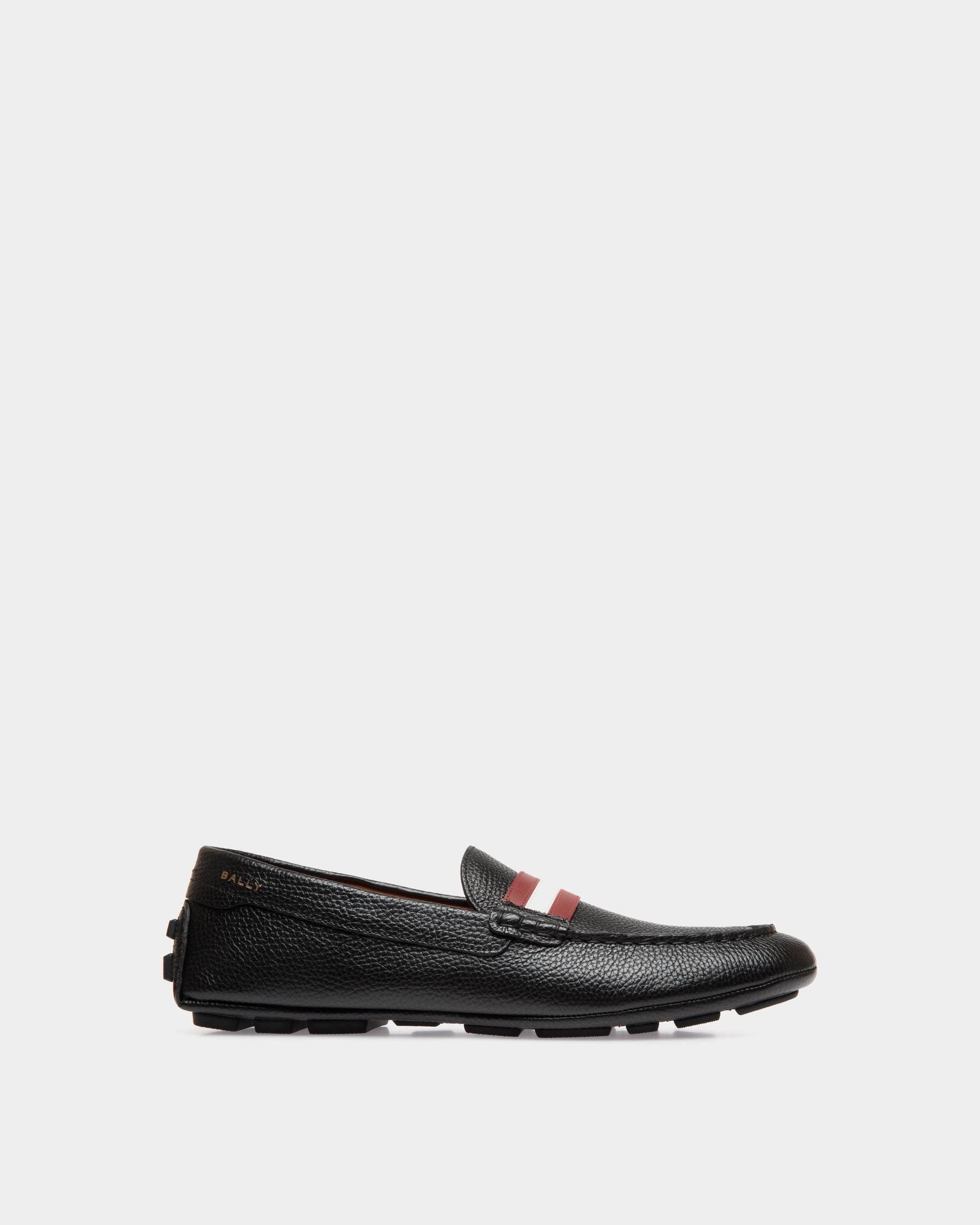Bally Global - Kerbs Driver in Black Grained Leather - Black