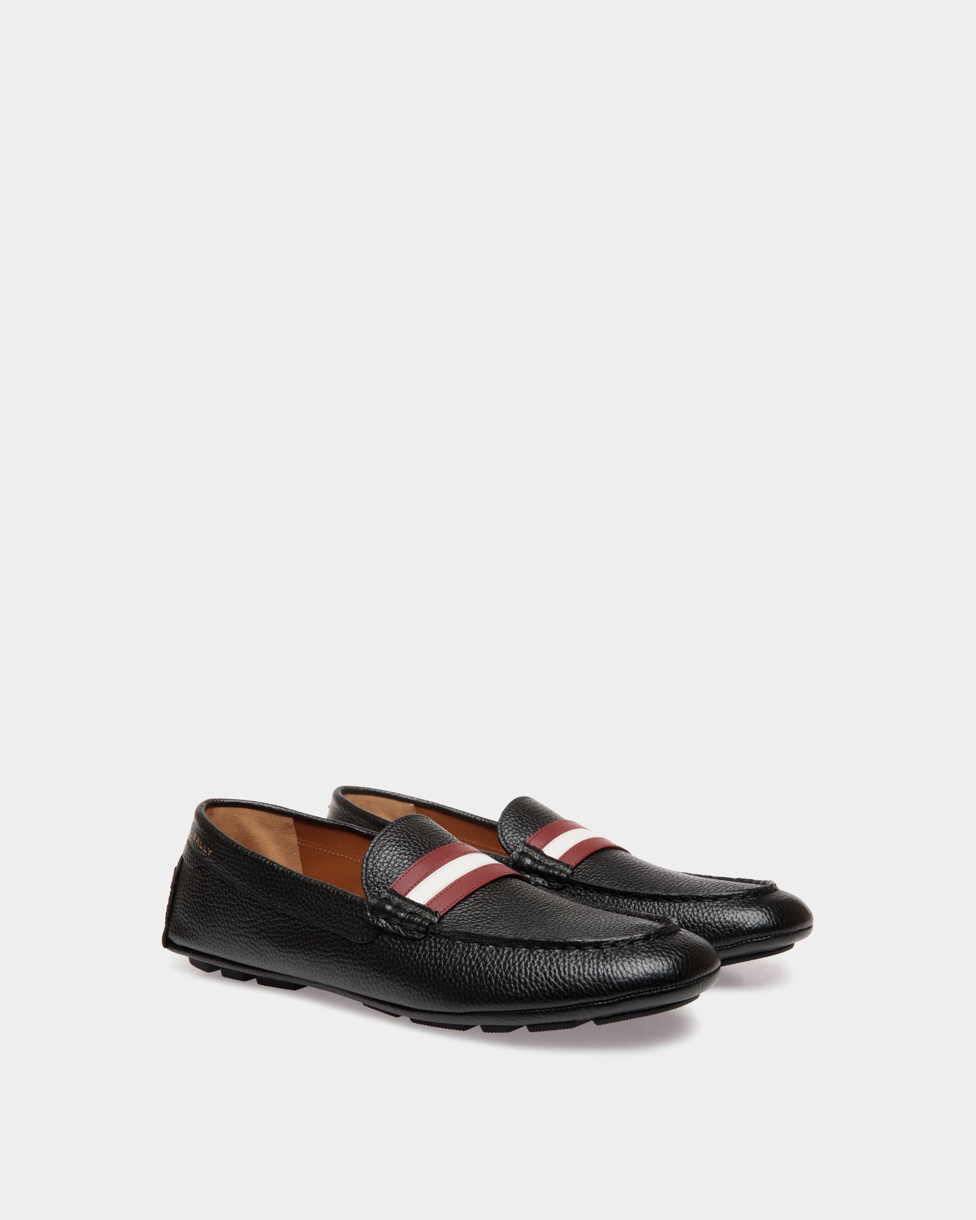 Bally Global - Kerbs Driver in Black Grained Leather - Black