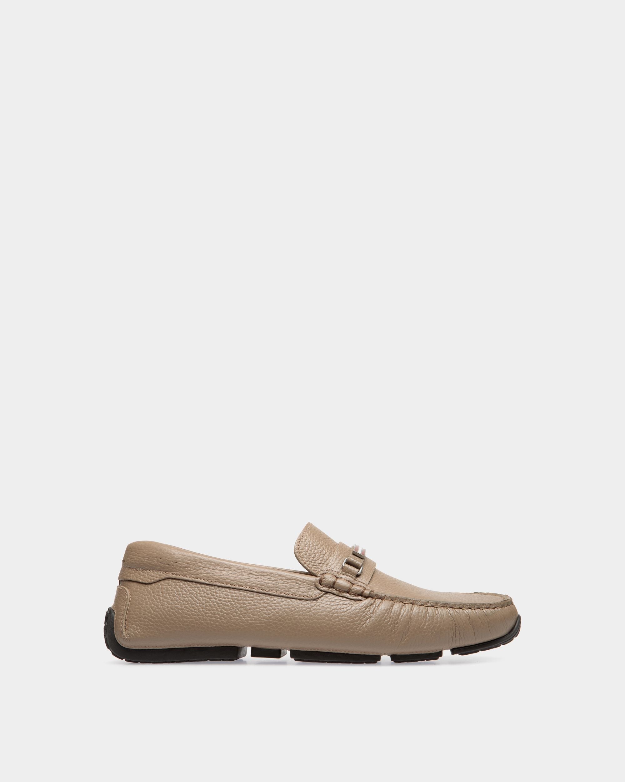 Bally Global - Pilot Driver in Taupe Grained Leather - Brown