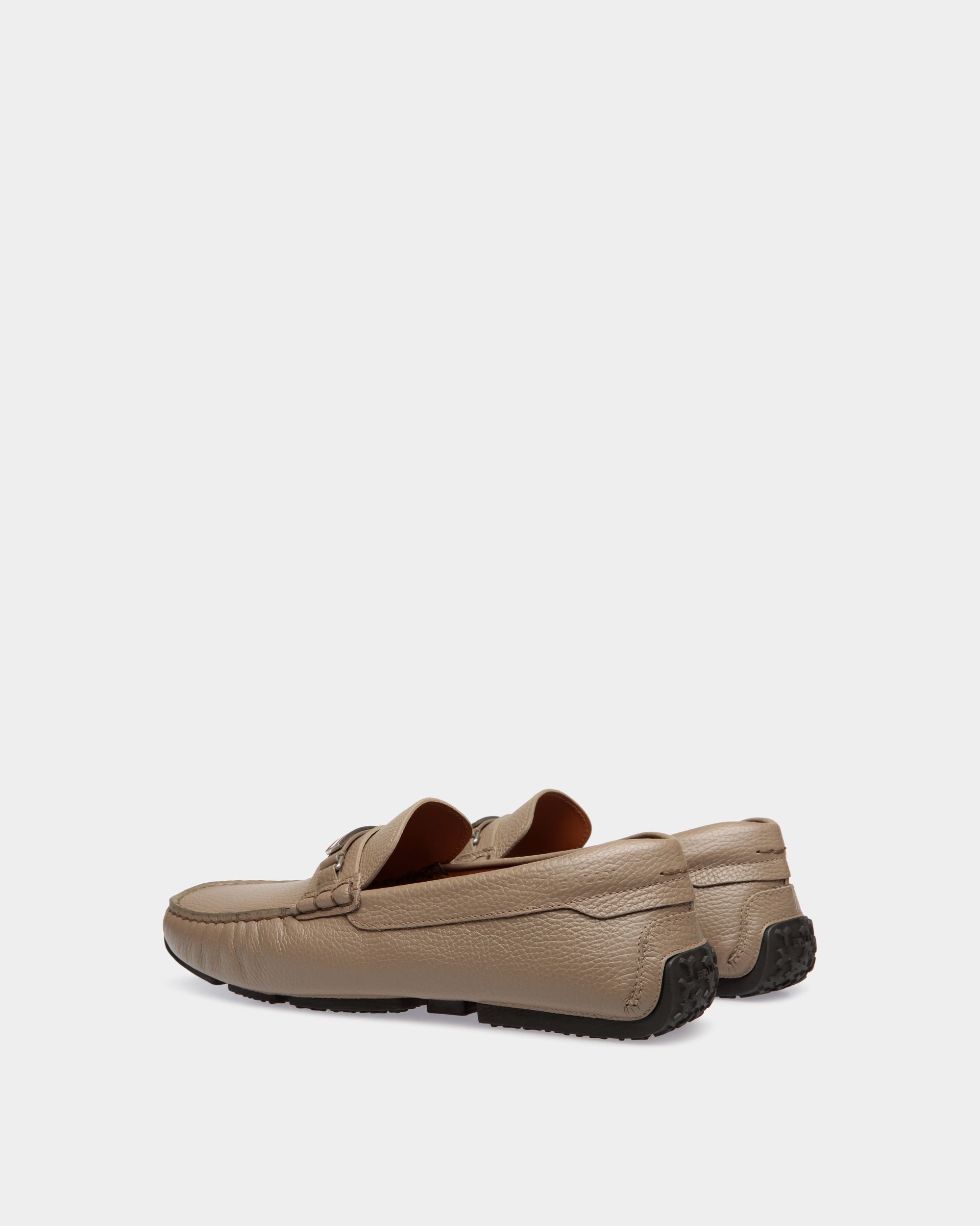 Bally Global - Pilot Driver in Taupe Grained Leather - Brown