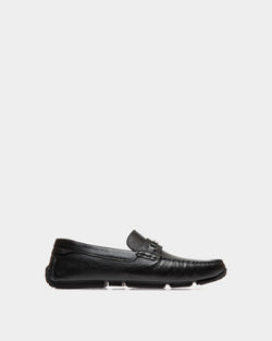 Pilot Driver in Black Grained Leather