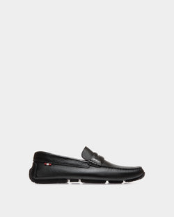 Pilot Driver in Black Grained Leather