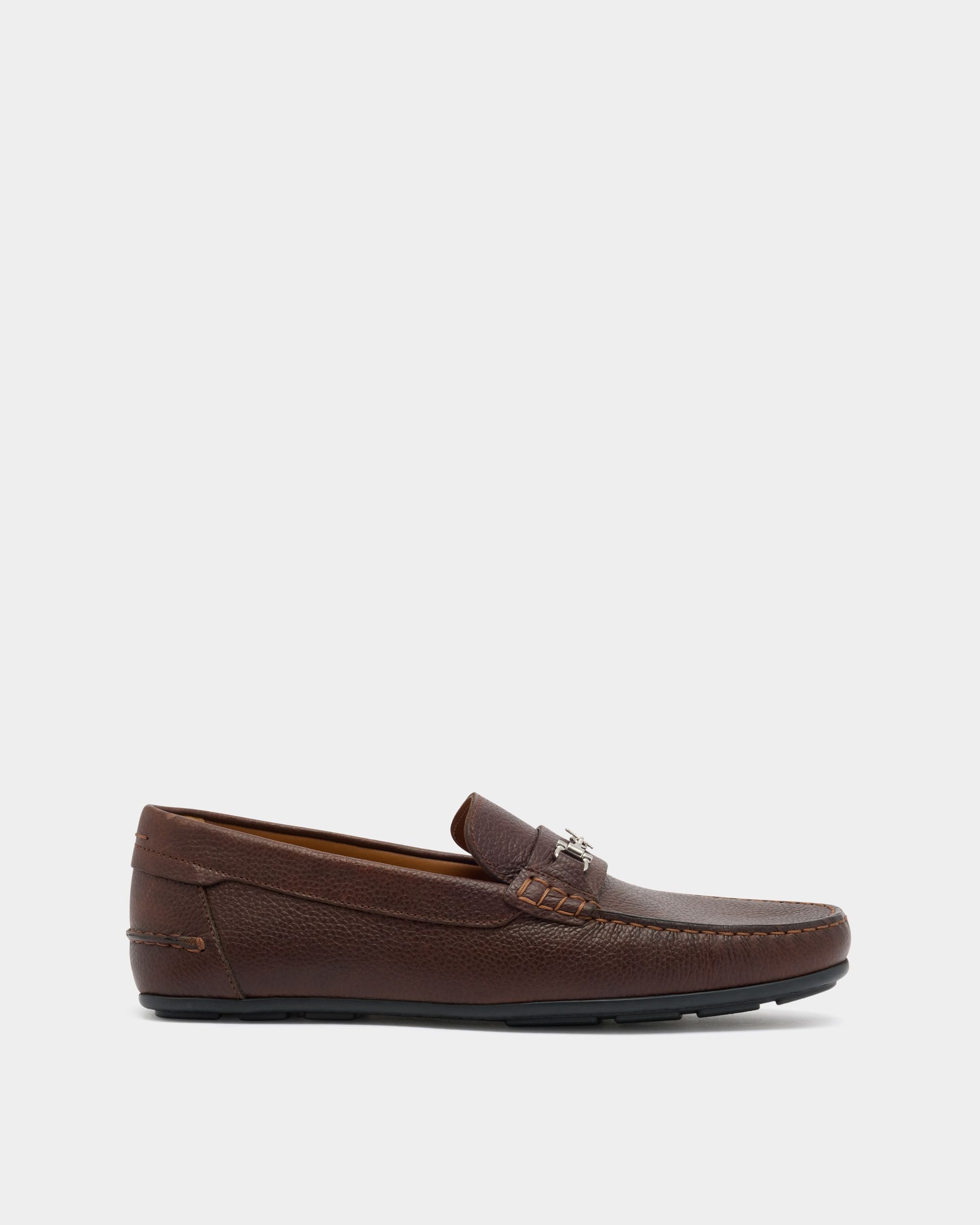 Bally Global - Zapato Driver Clay De Piel Granulada Marrón - Marrón