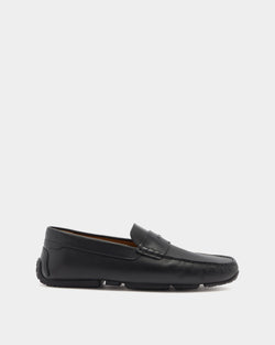 Pilot Driver in Black Leather