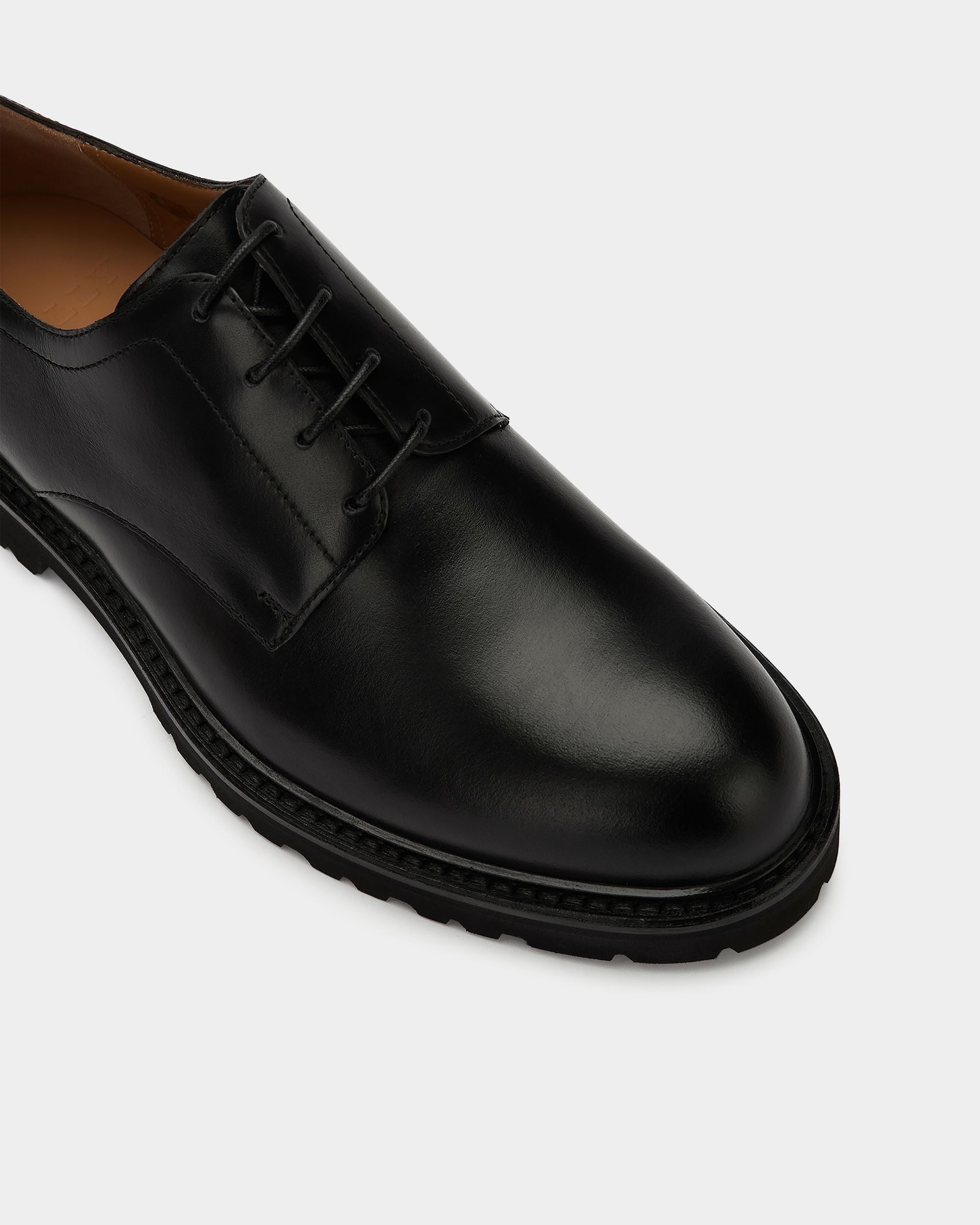 Bally Global - Men's Black Derby Shoes - Black