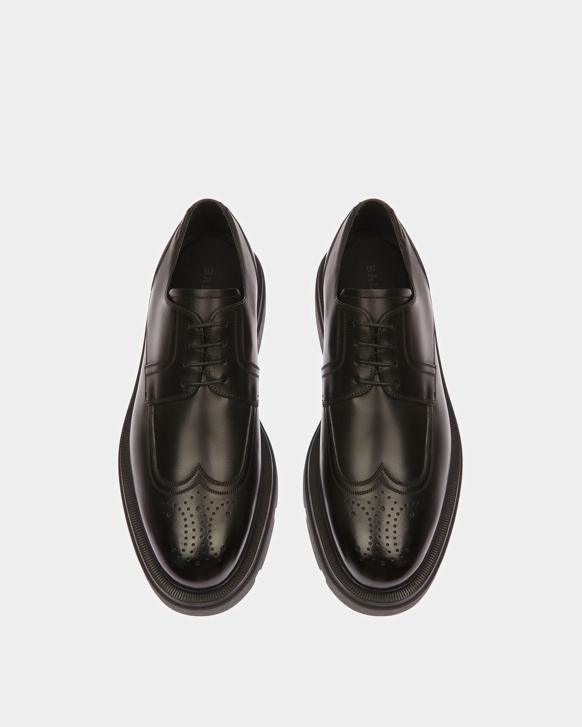 Bally Global - Zelik Leather Derby Shoes In Black - Black