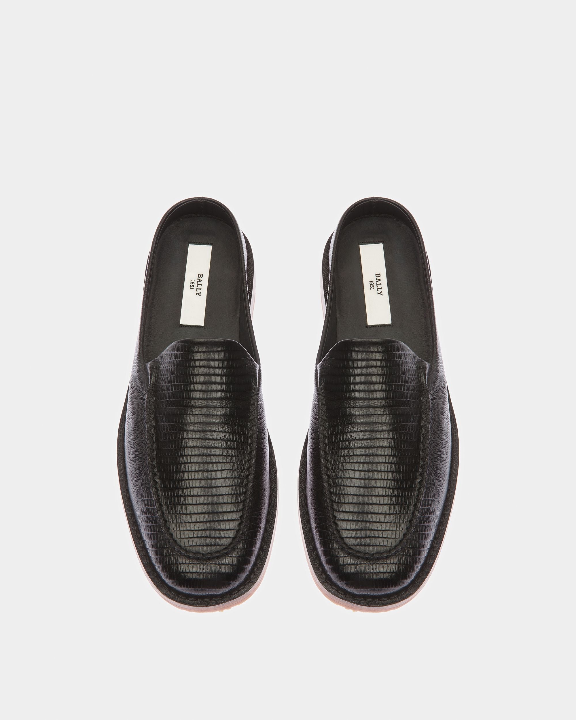 Bally Global - Fosko Leather Slippers In Black - Black