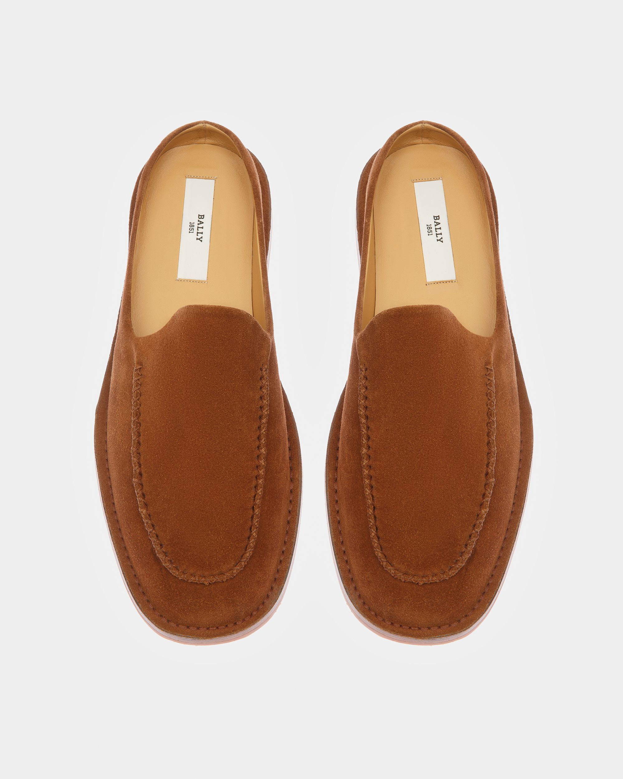 Bally Global - Fosko Pantuflas De Piel En Marrón - Marrón