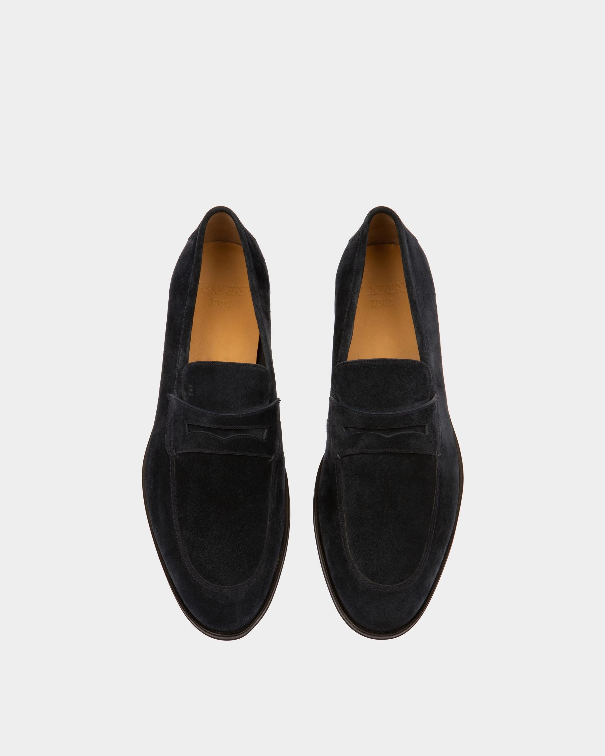 Bally Global - Webb Leather Loafers In Navy - Blue