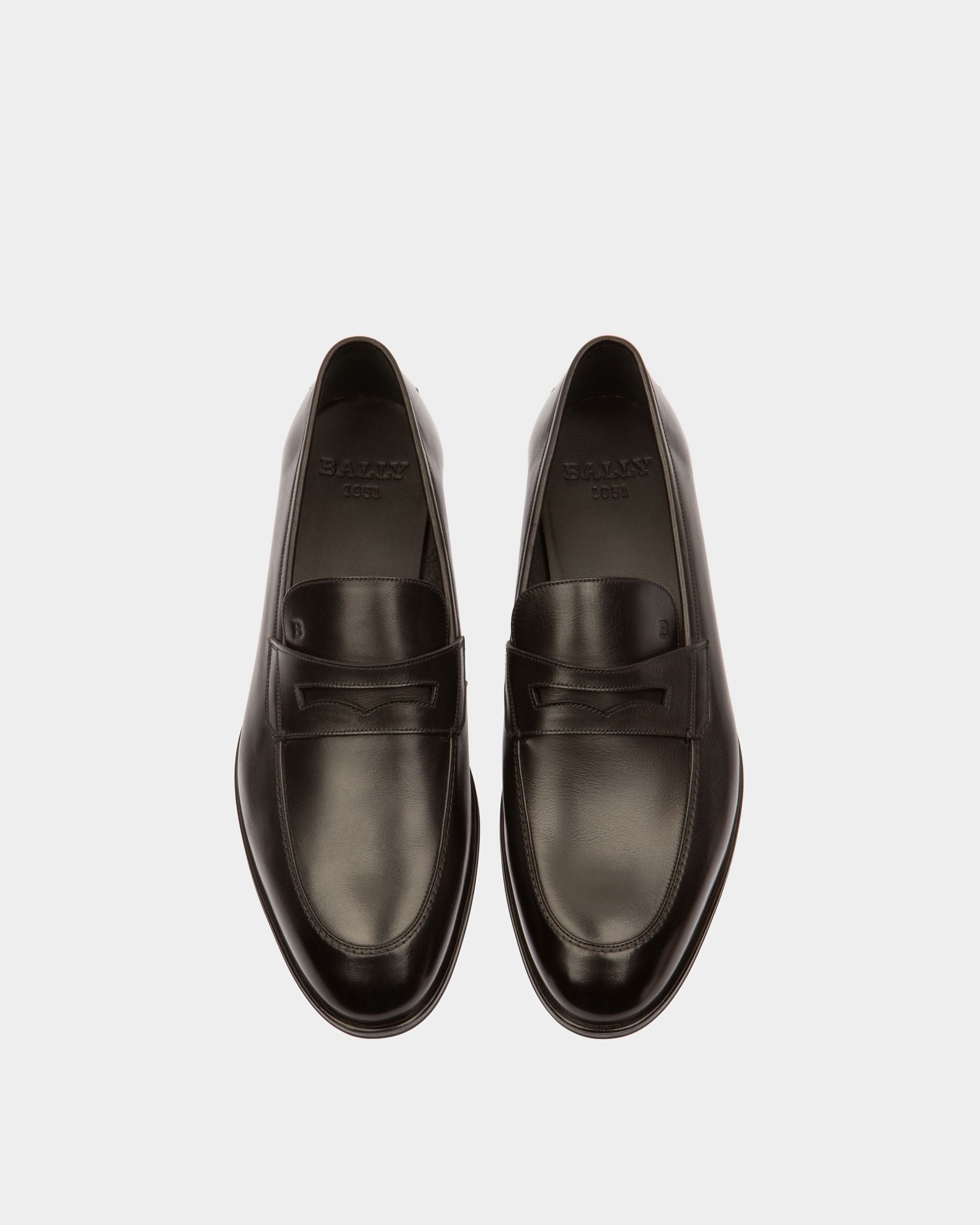 Bally Global - Webb Mocasín En Piel De Color Negro - Negro