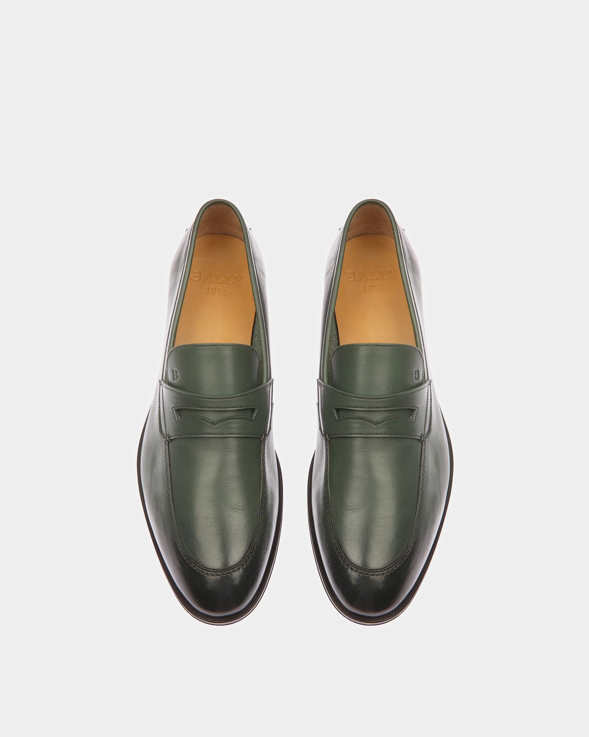 Bally Global - Webb Leather Loafers In Sage - Green
