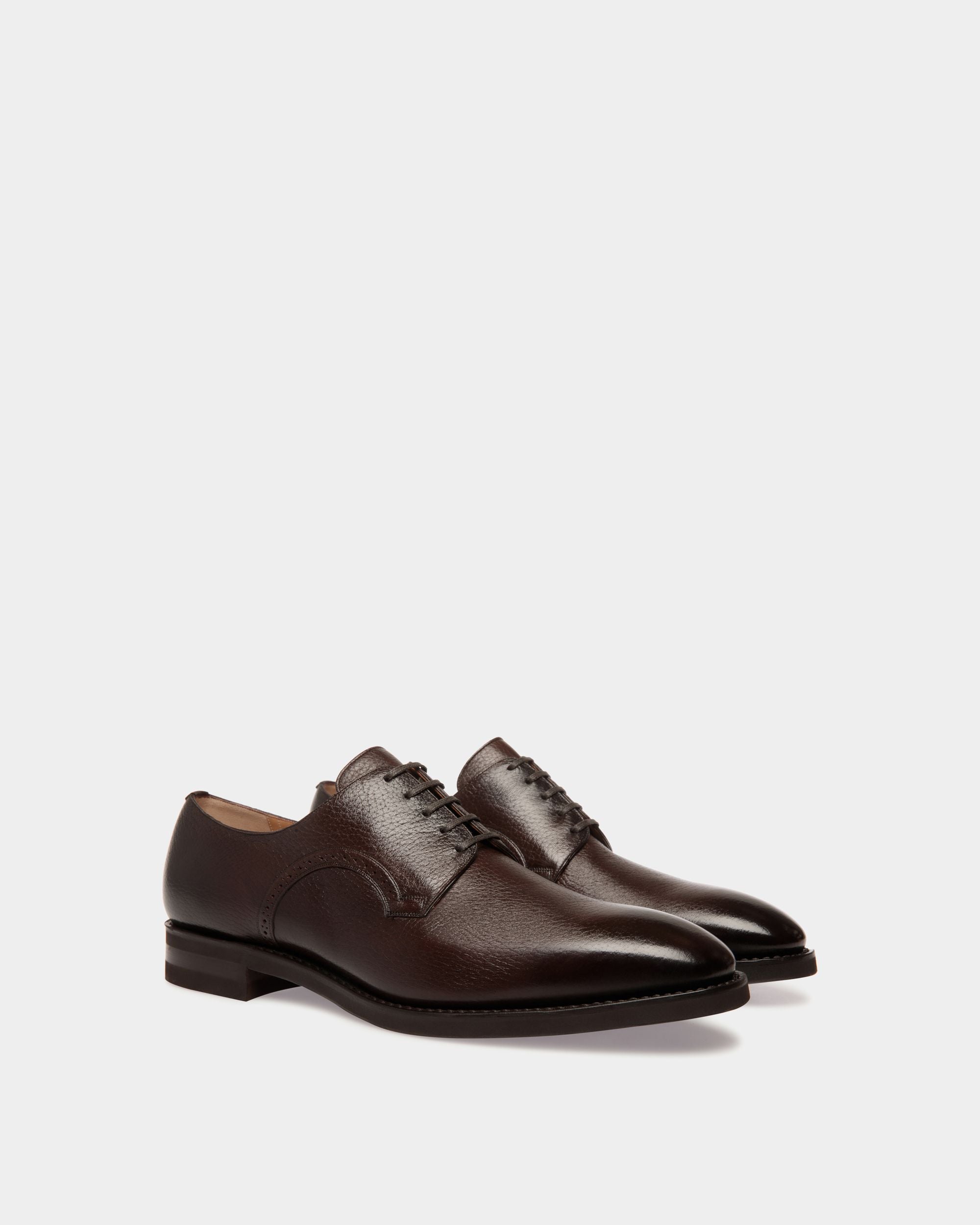 Bally Global - Scribe Derby in Brown Deer Leather - Brown