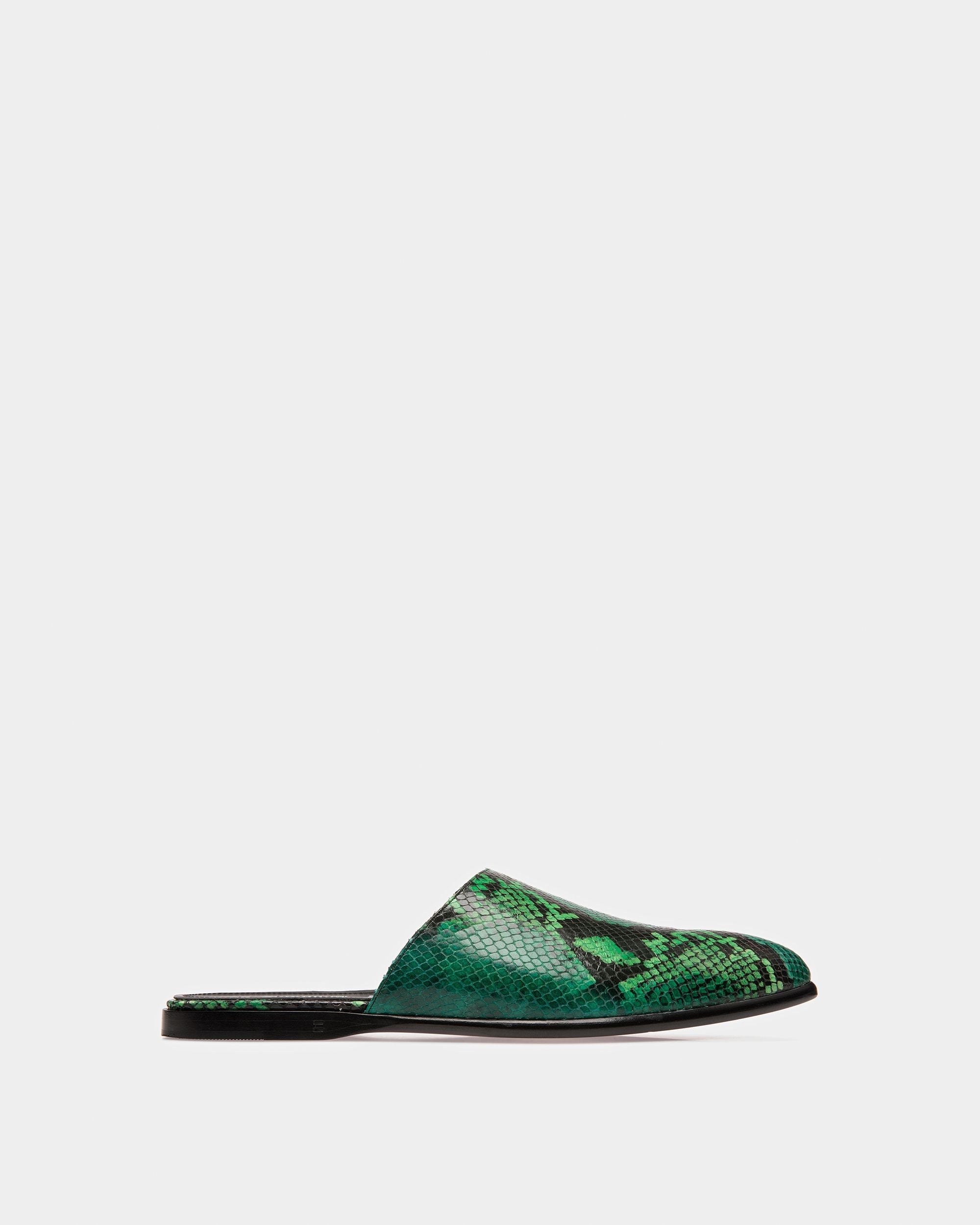 Bally Global - Gaiman Loafers In Python Print - Green