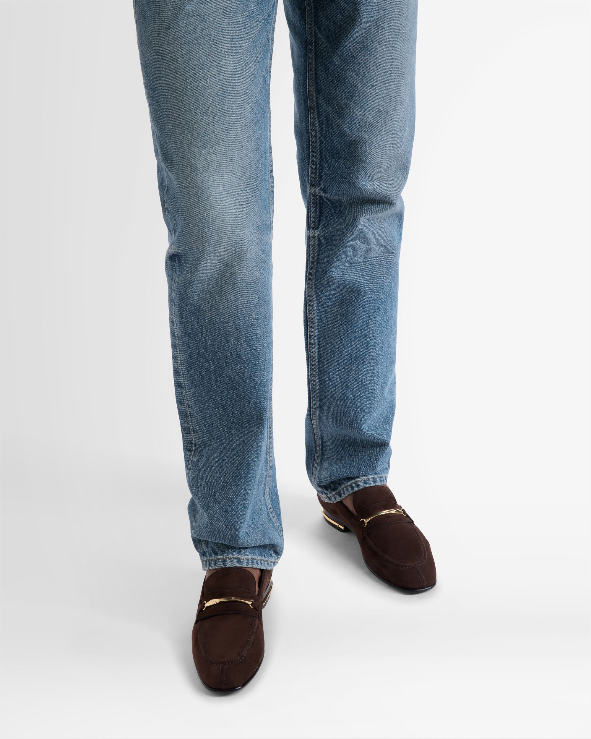 Bally Global - Suisse Loafers In Suede - Brown
