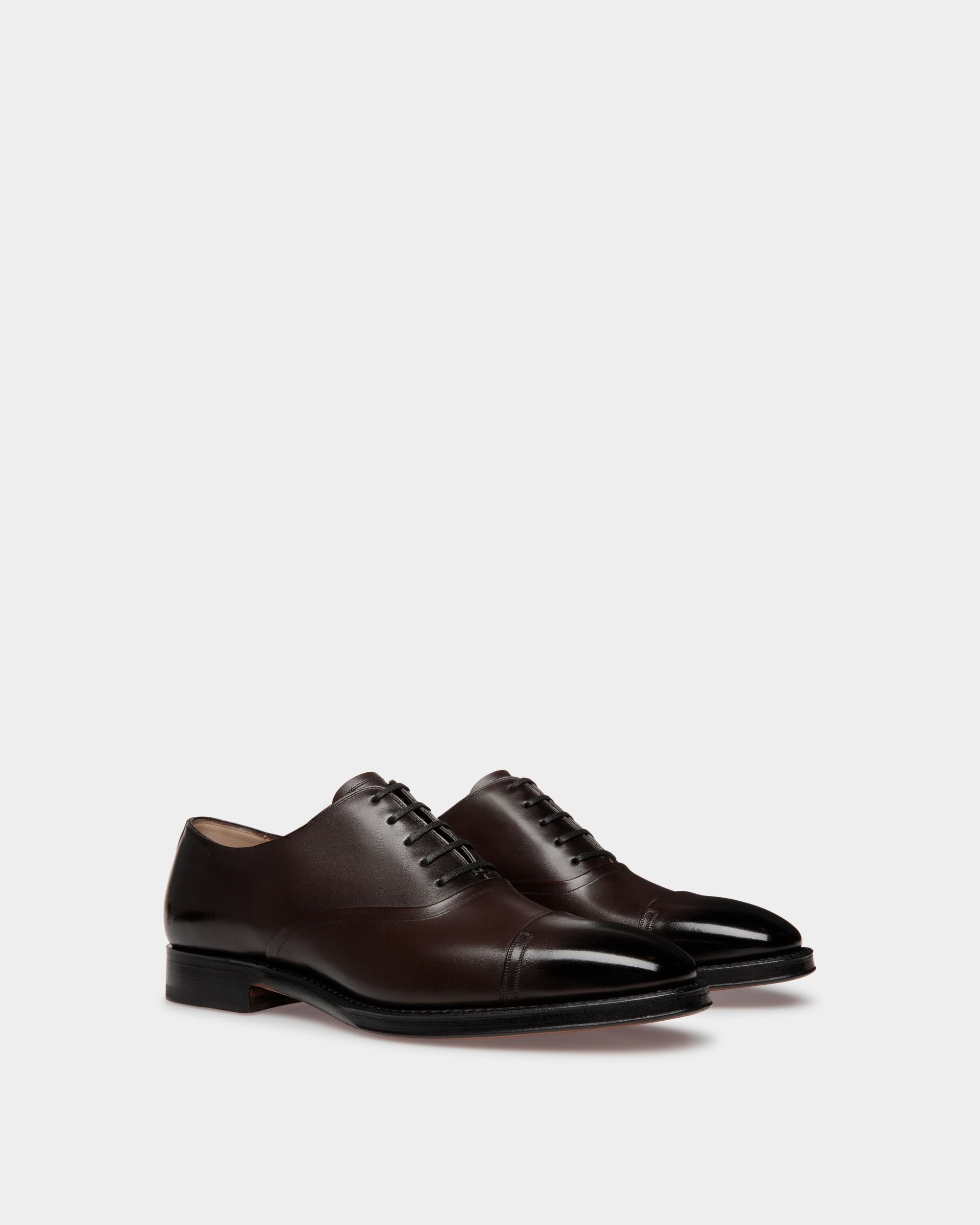 Bally Global - Zapatos Oxford Scribe De Piel Marrón - Marrón