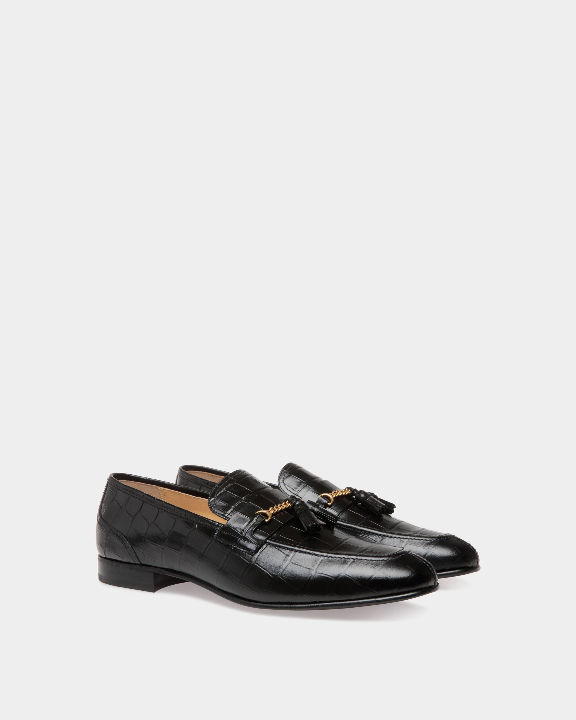 Bally Global - Suisse Loafer In Black Leather - Black