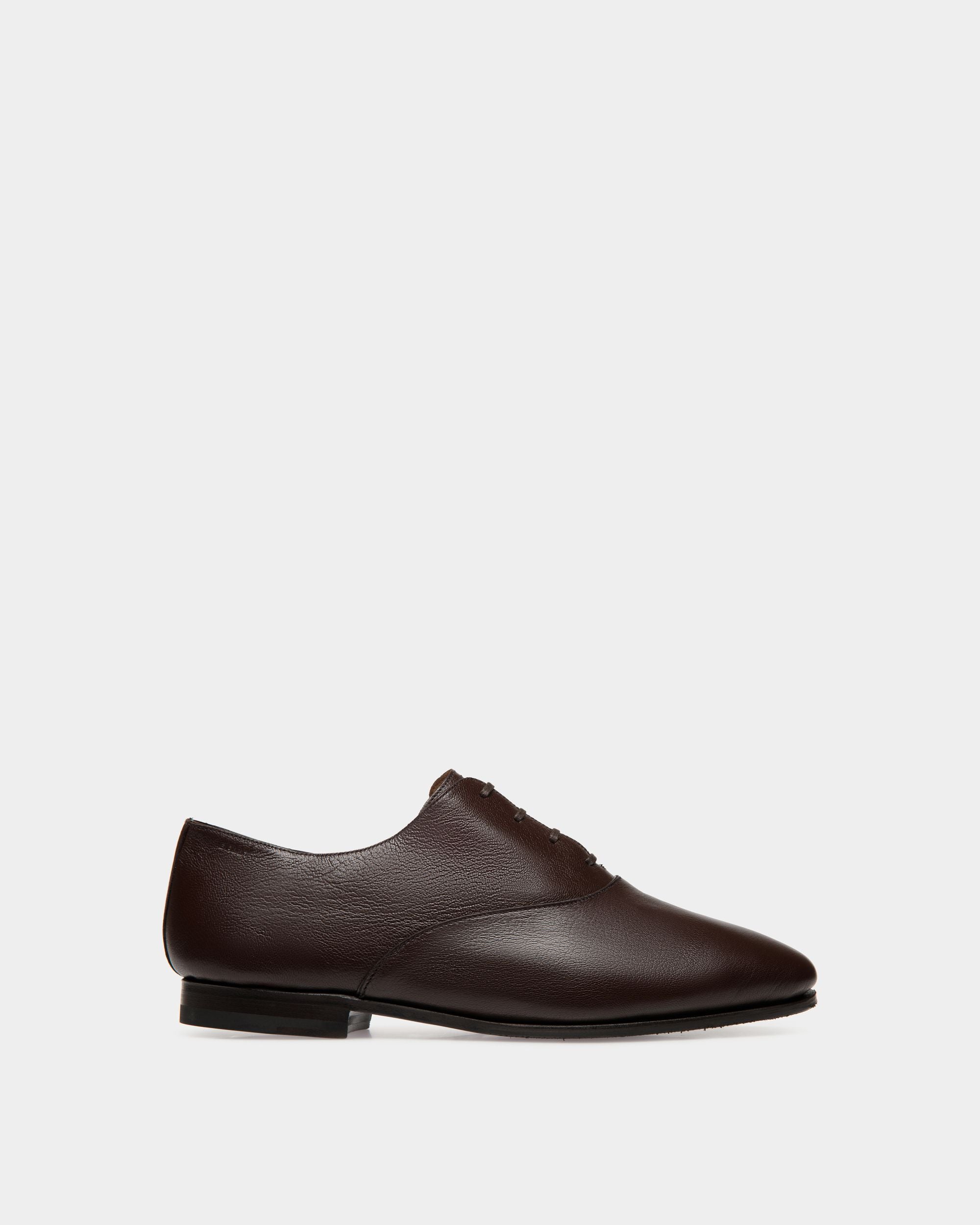 Bally Global - Plume Oxford in Brown Grained Leather - Brown