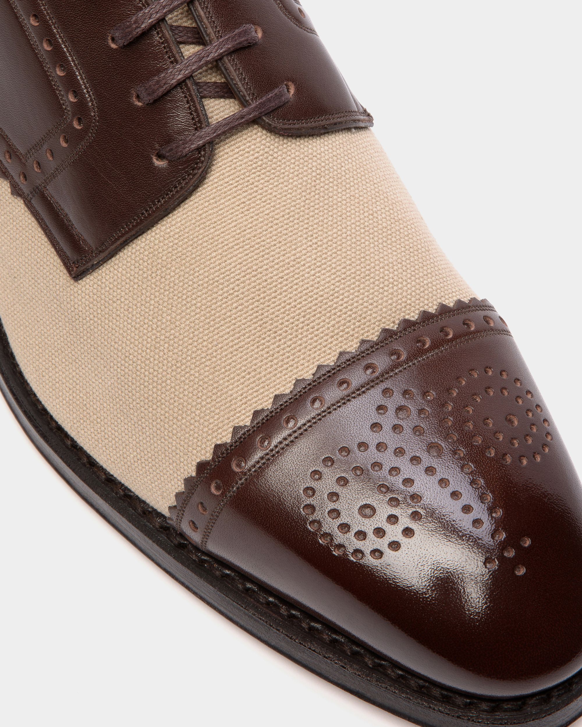 Bally Global - Scribe Derby in Leather and Fabric - Multicolor
