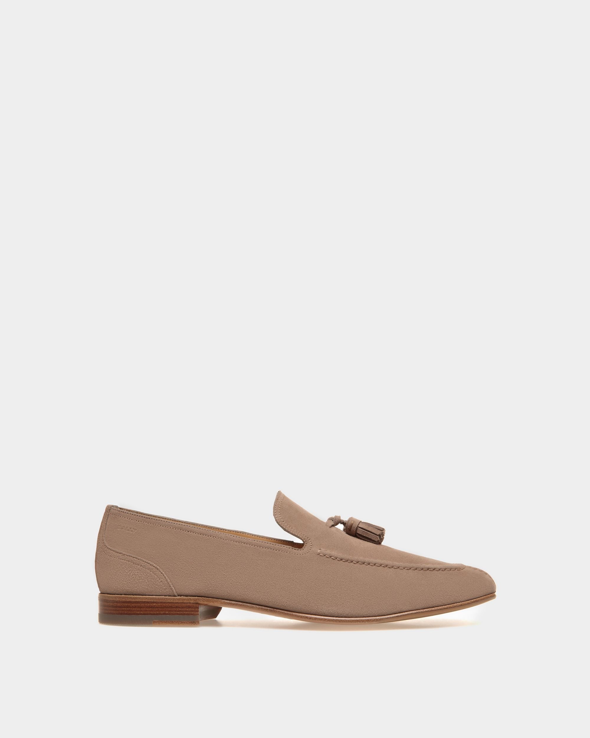 Bally Global - Suisse Loafer in Suede - Beige