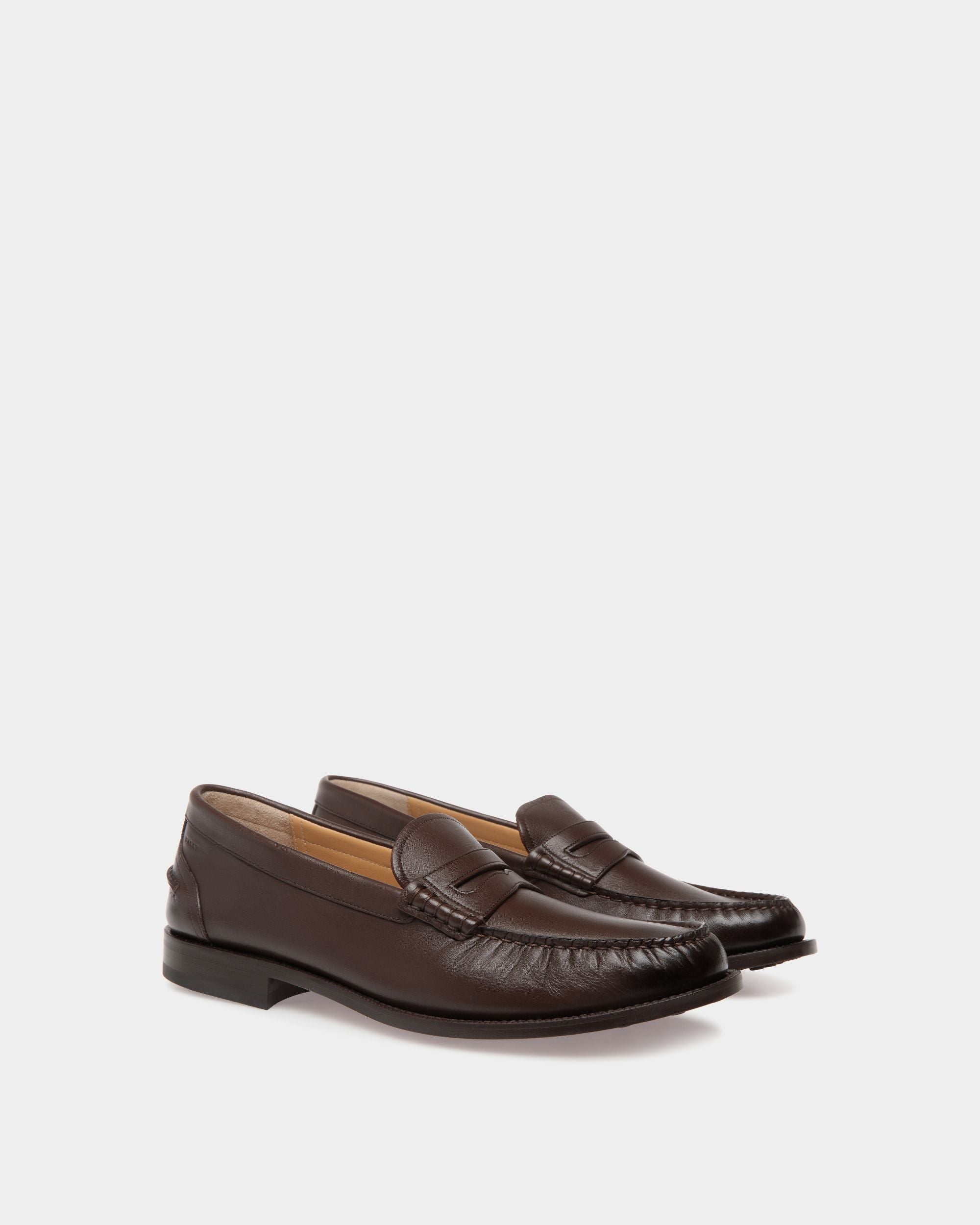 Bally Global - Oregon Moccassins In Brown Leather - Brown