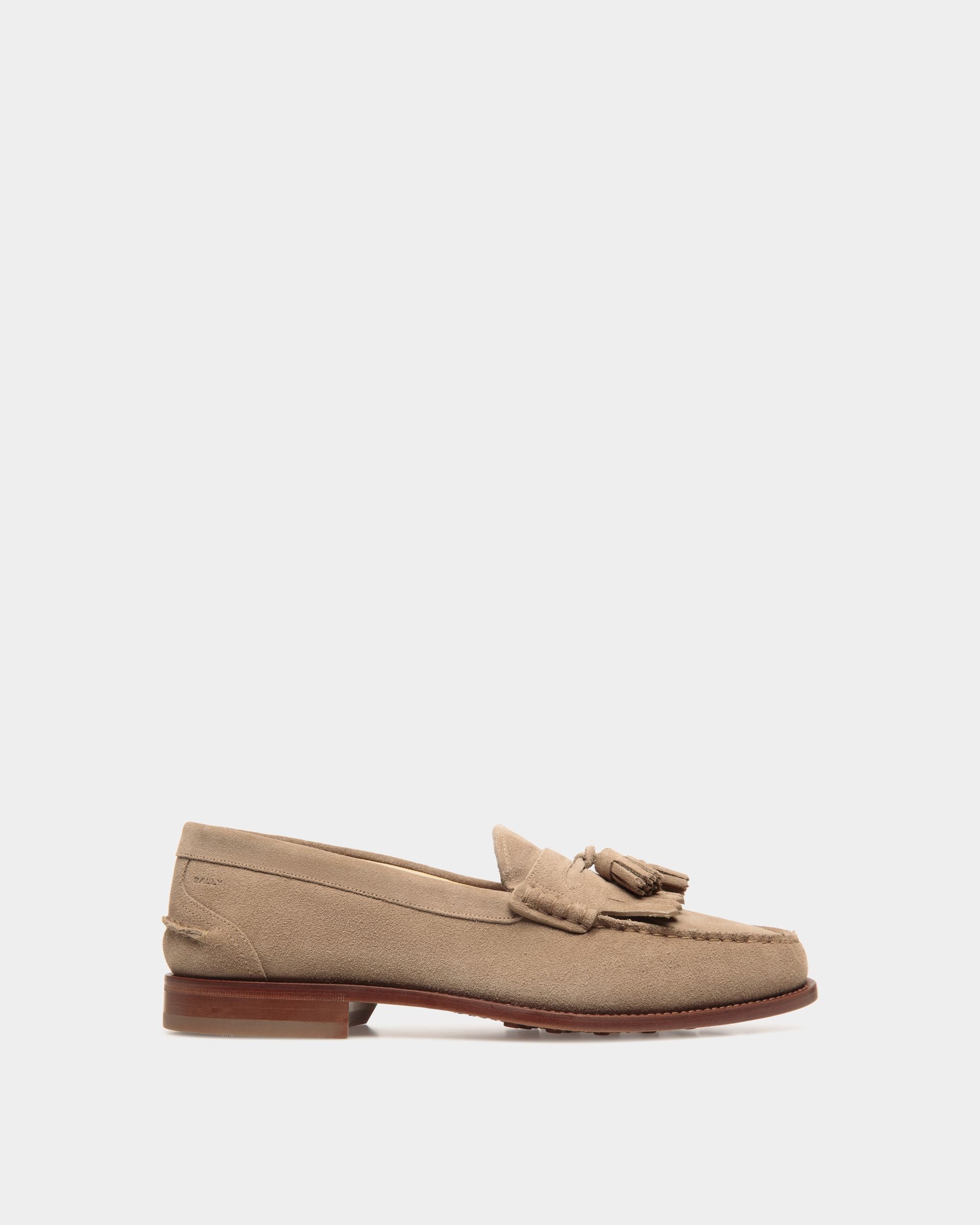 Bally Global - Oregon Loafer in Suede - Beige