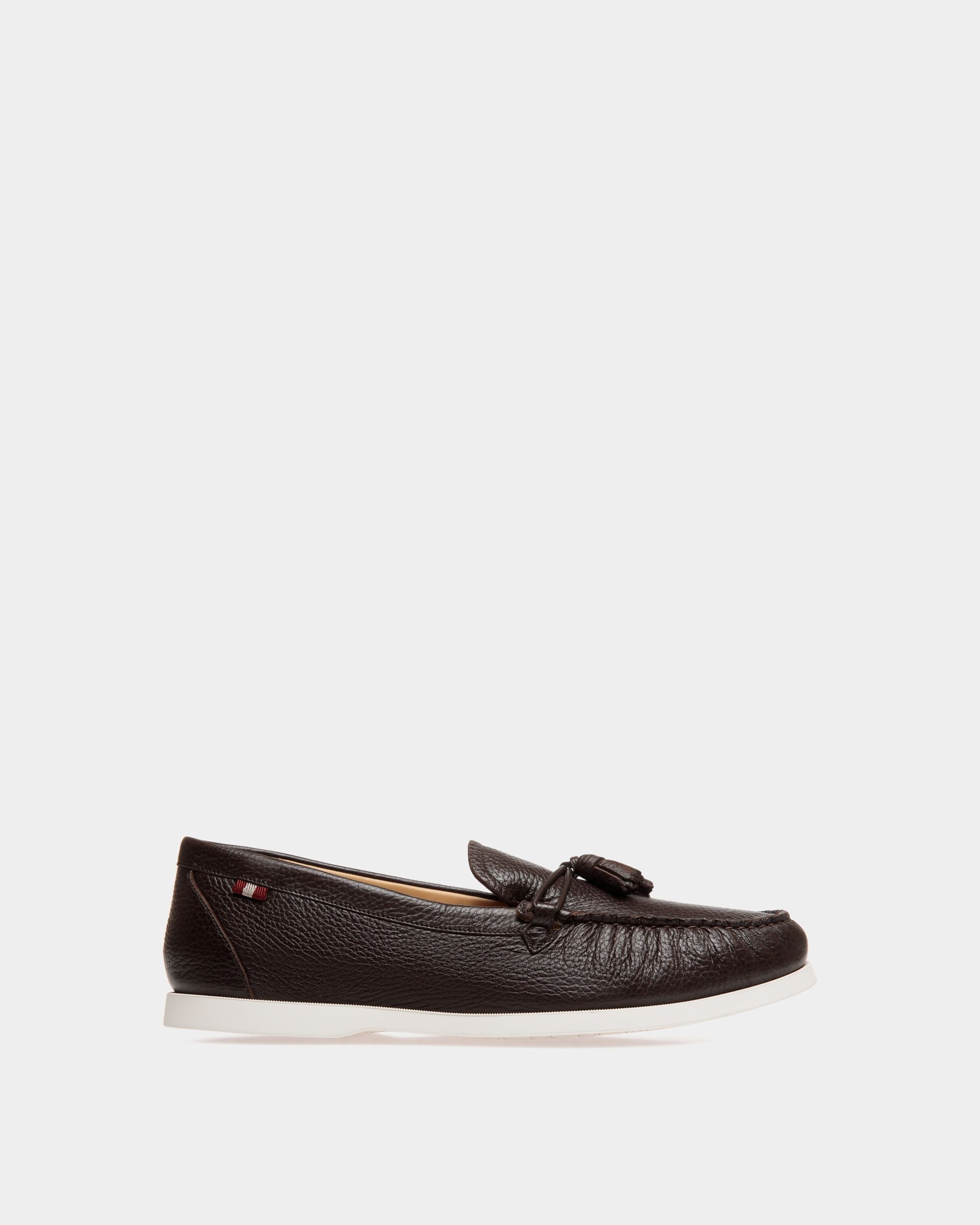 Bally Global - Mocasín Nelson De Piel Granulada Marrón - Marrón
