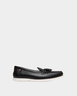 Mocasín Nelson De Piel Granulada Negra