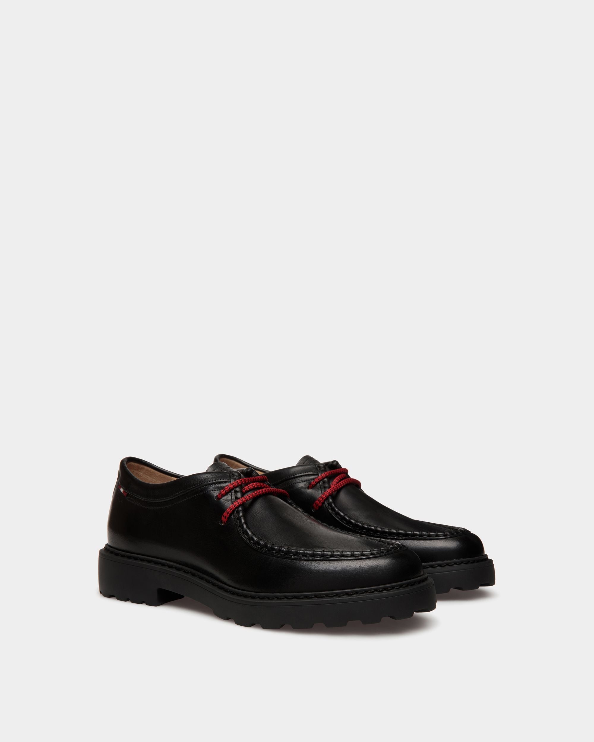 Bally Global - Gusto Derby in Black Leather - Black
