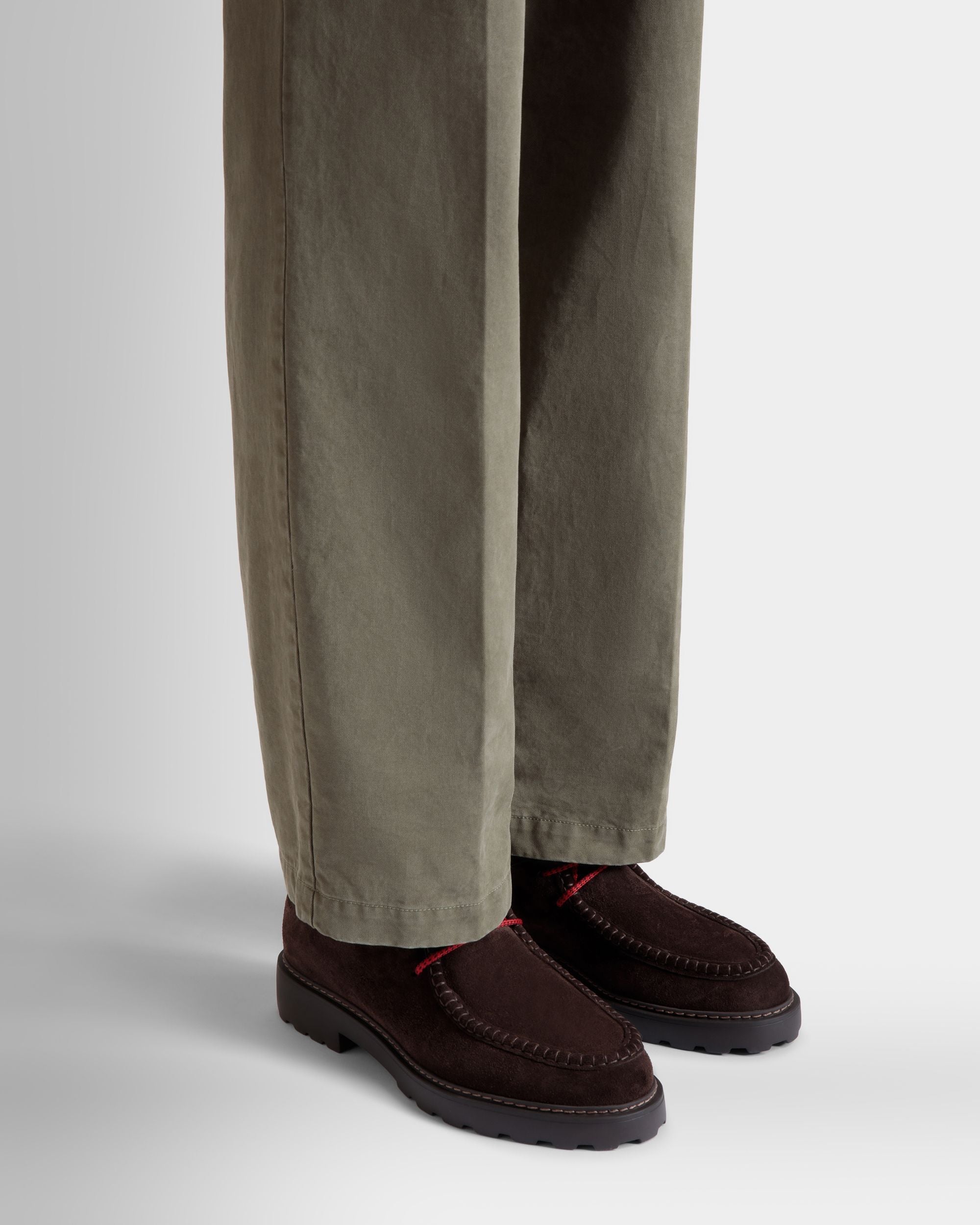 Bally Global - Gusto Derby in Ebano Suede - Brown