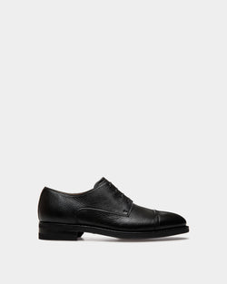 Scribe Un Derby in Black Deer Leather