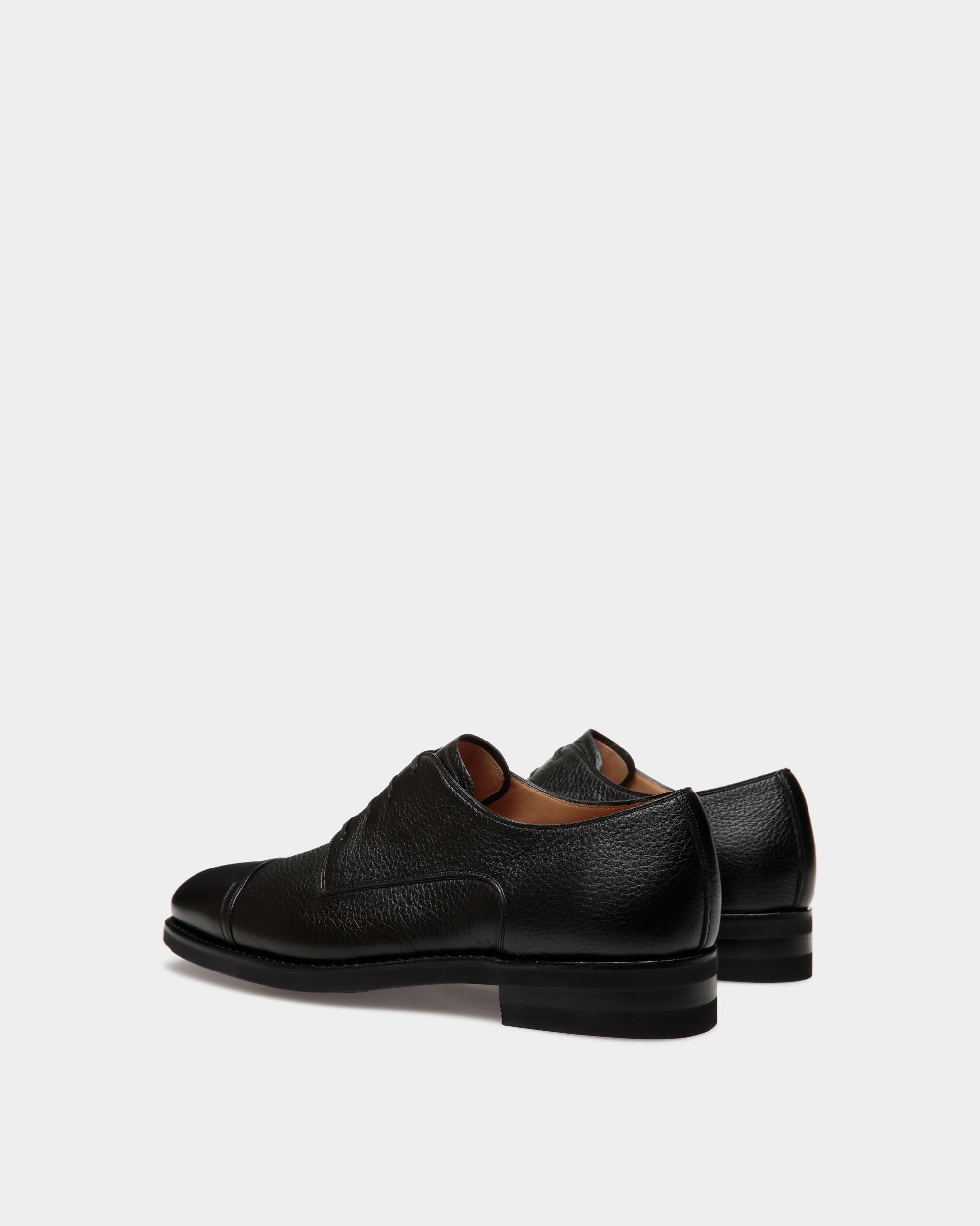 Bally Global - Scribe Un Derby in Black Deer Leather - Noir