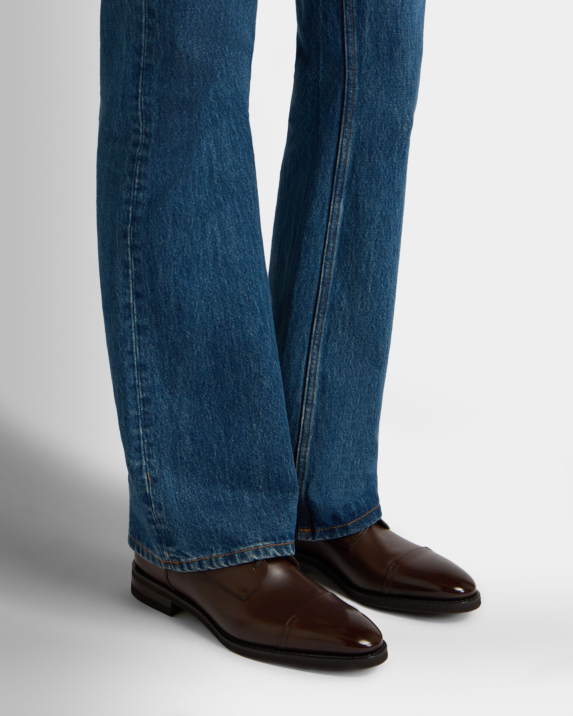 Bally Global - Scribe Un Derby in Brown Leather - Brown