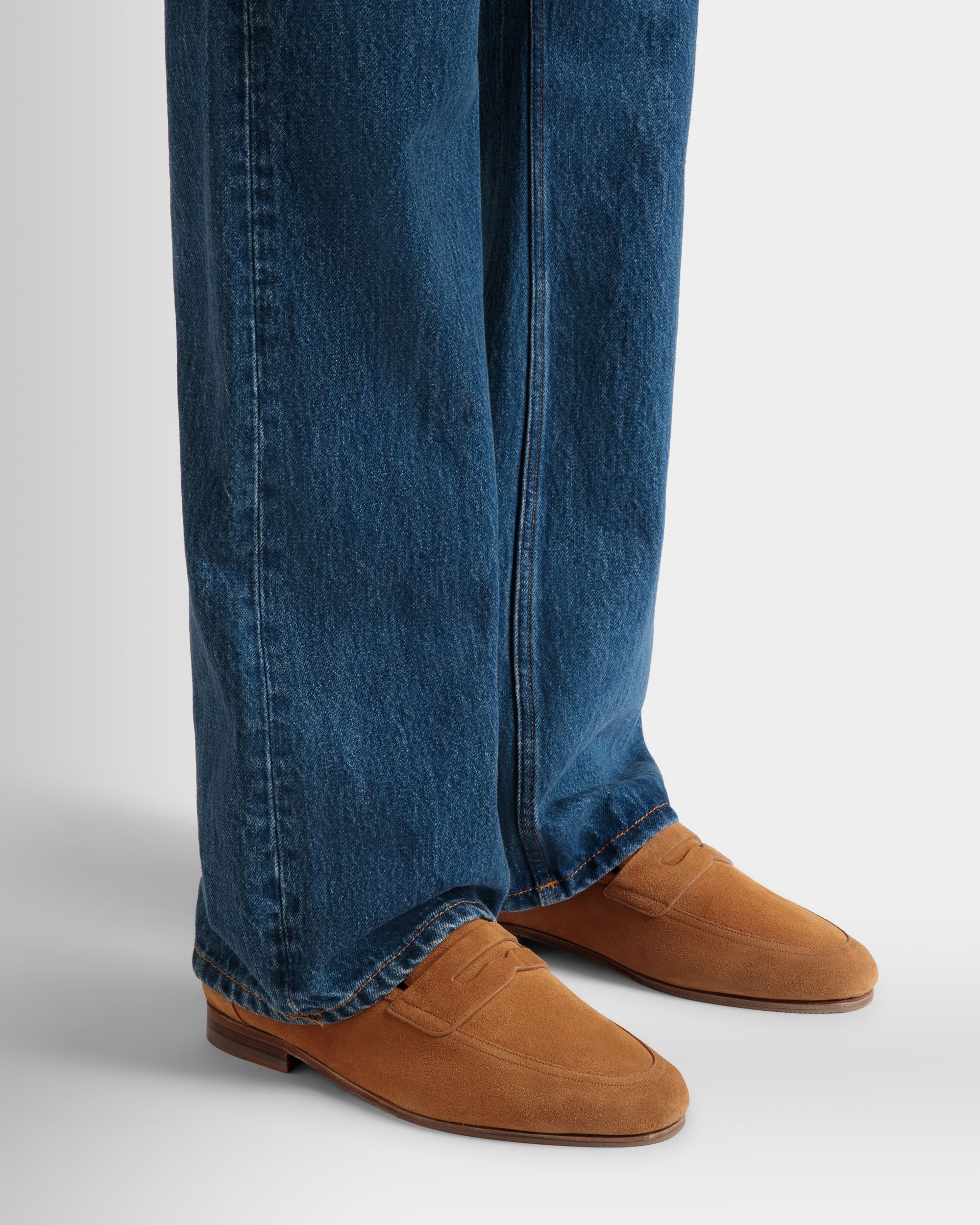 Bally Global - Plume Loafer in Brown Suede - Brown