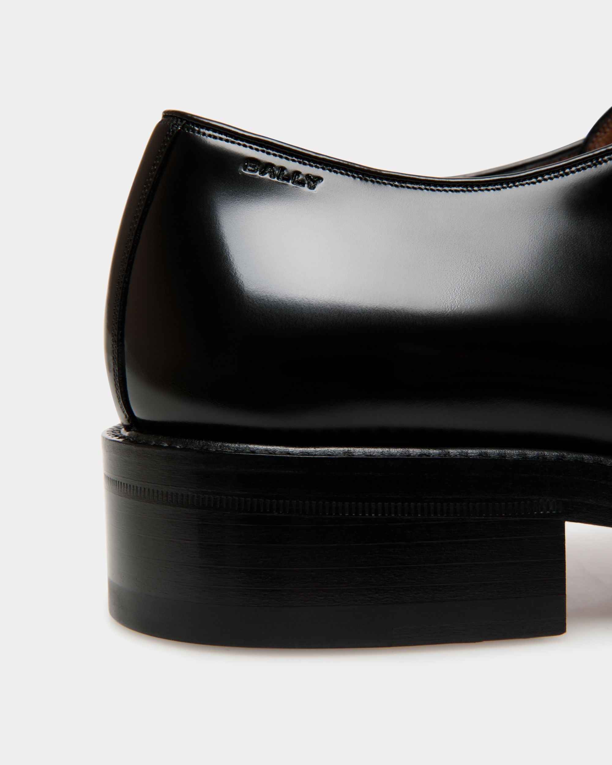 Bally Global - Sockel Derby In Black Leather - Black