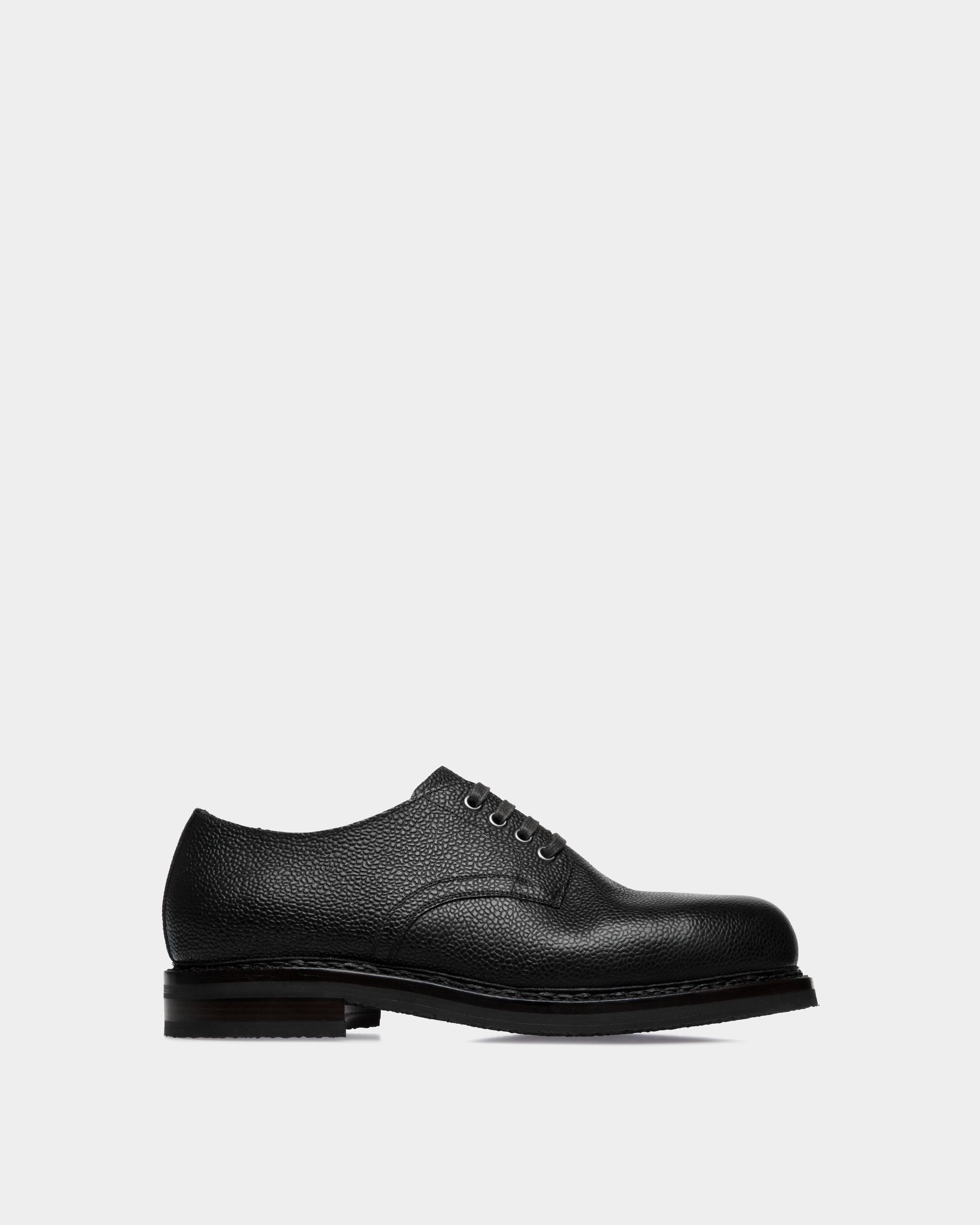 Bally Global - Norwelt Derby In Black Grained Leather - Black