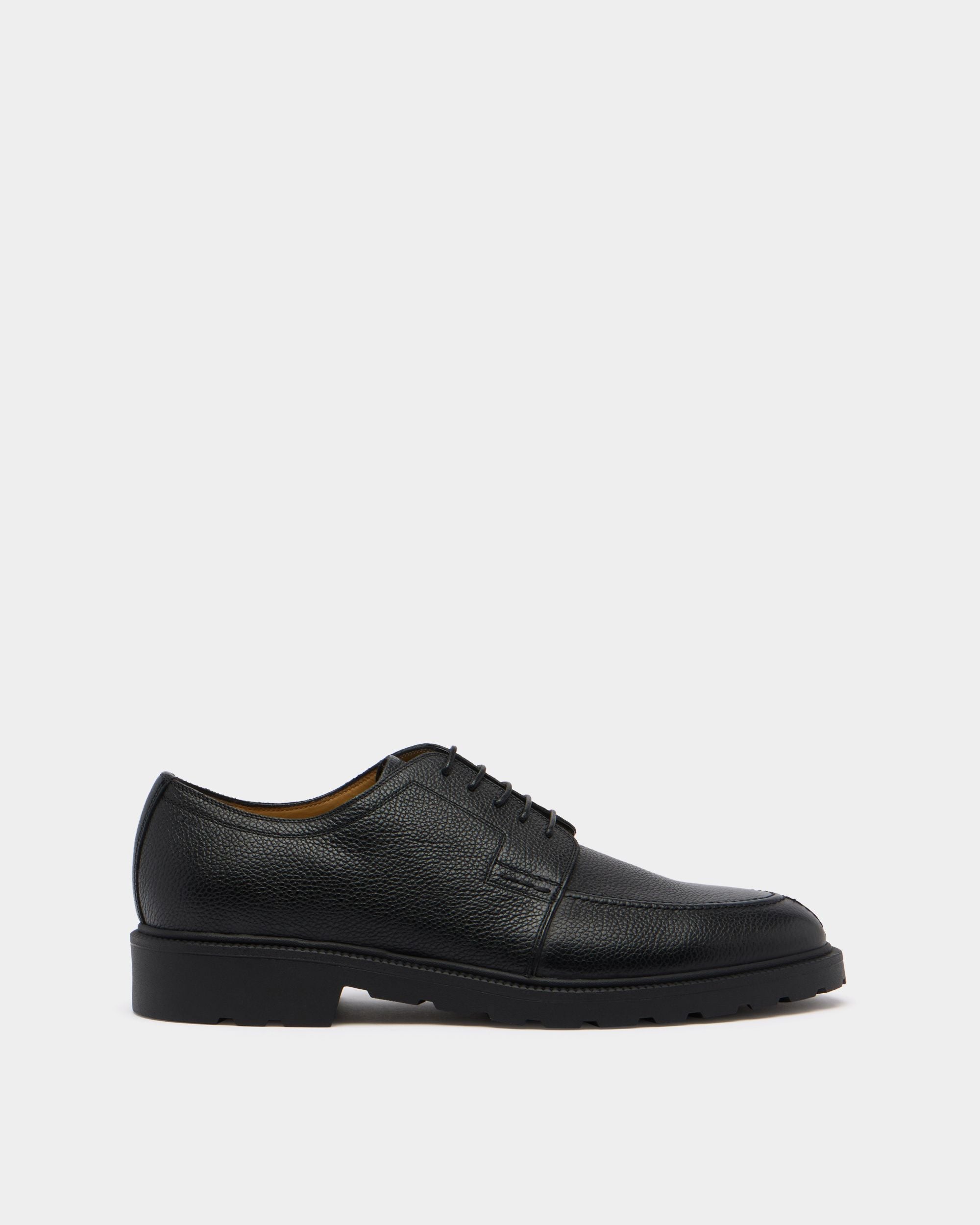 Bally Global - Eduard Derby in Black Grained Leather - Black