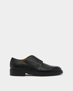 Eduard Derby in Black Grained Leather