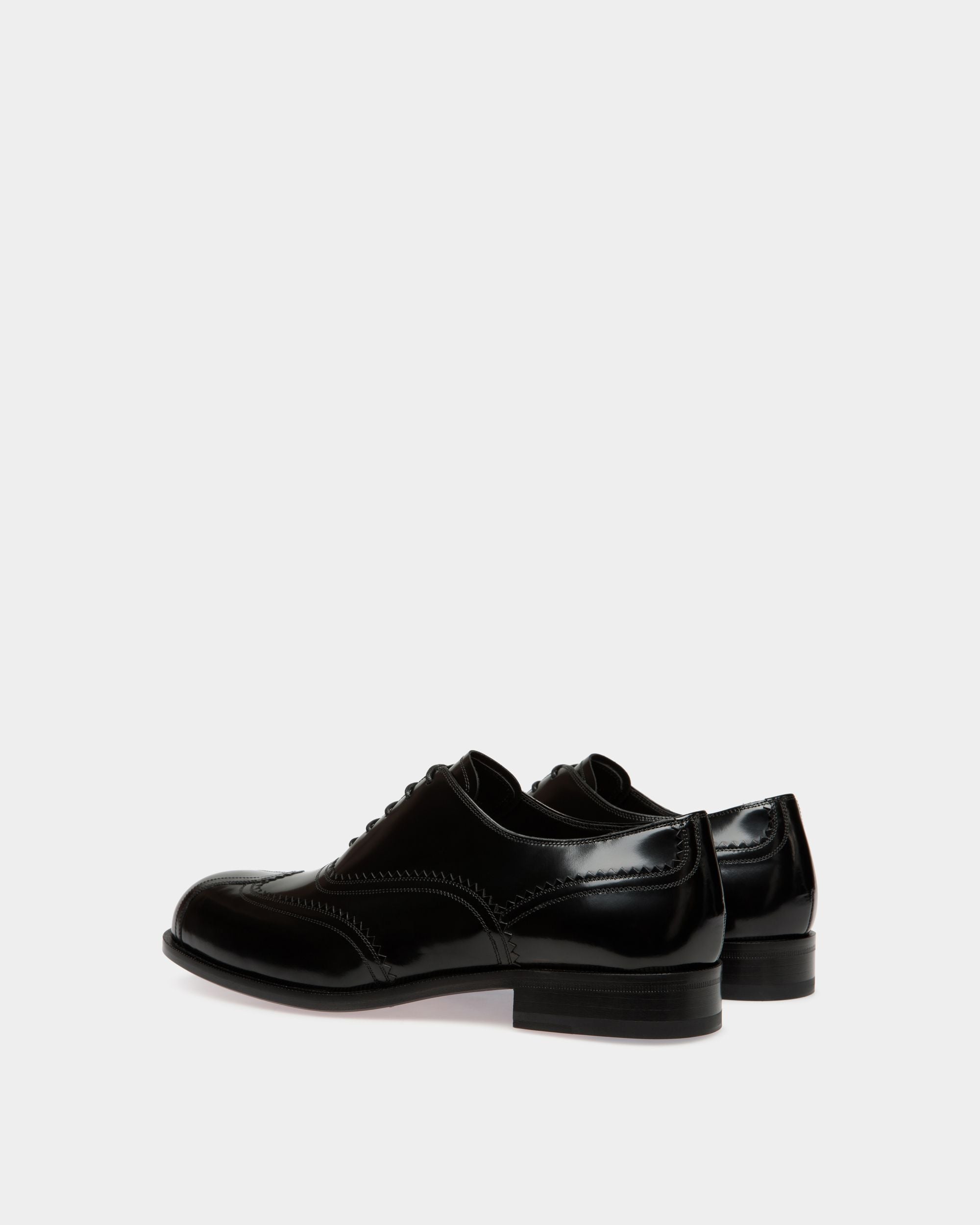 Bally Global - Spiegel Oxford in Black Leather - Negro