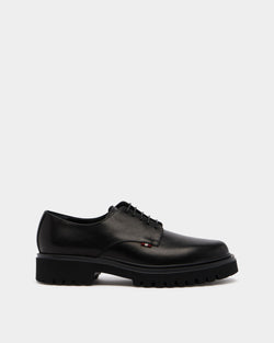 Onyce Derby in Black Leather