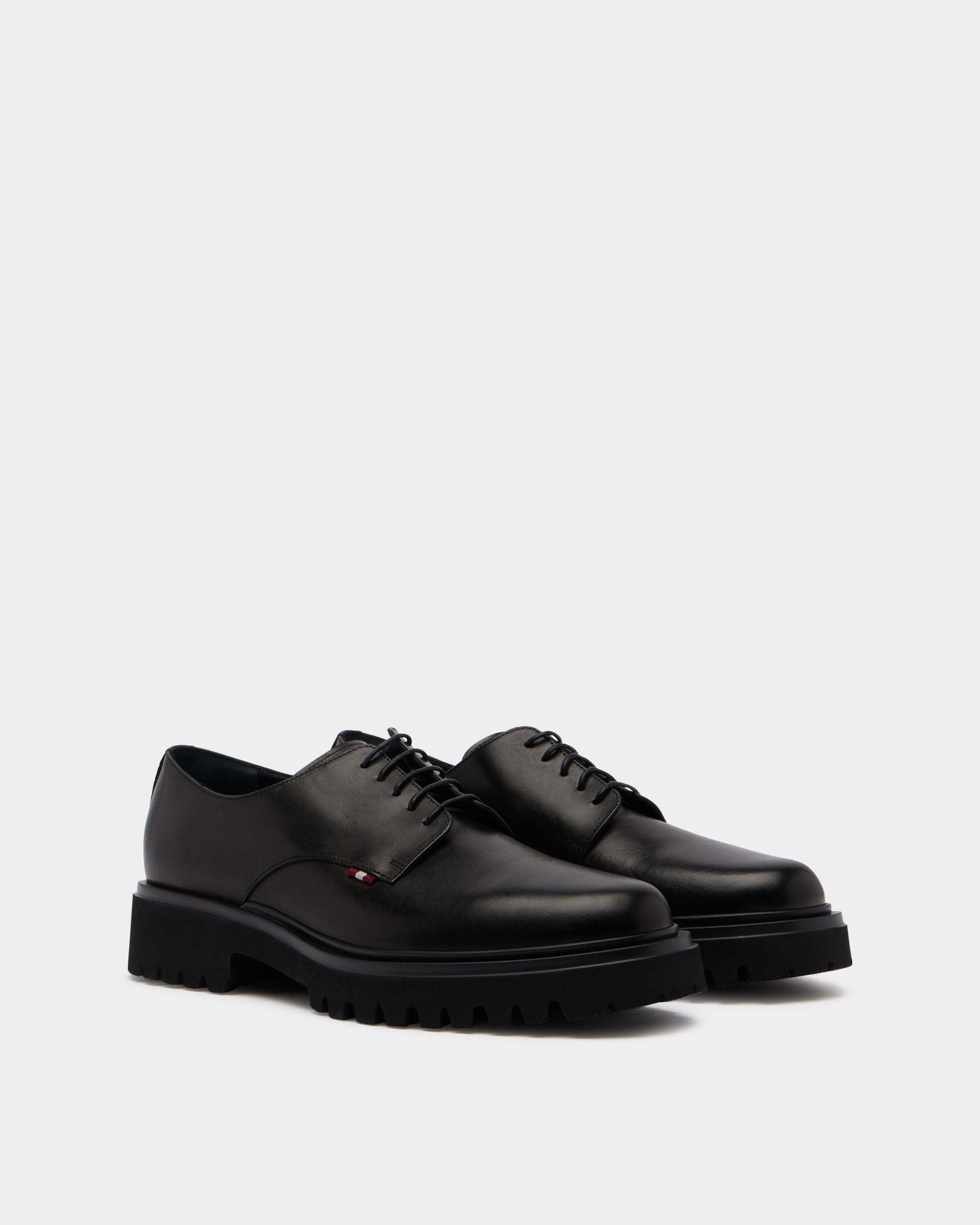 Bally Global - Onyce Derby in Black Leather - Black