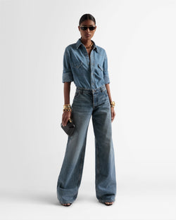 Shirt In Light Blue Chambray