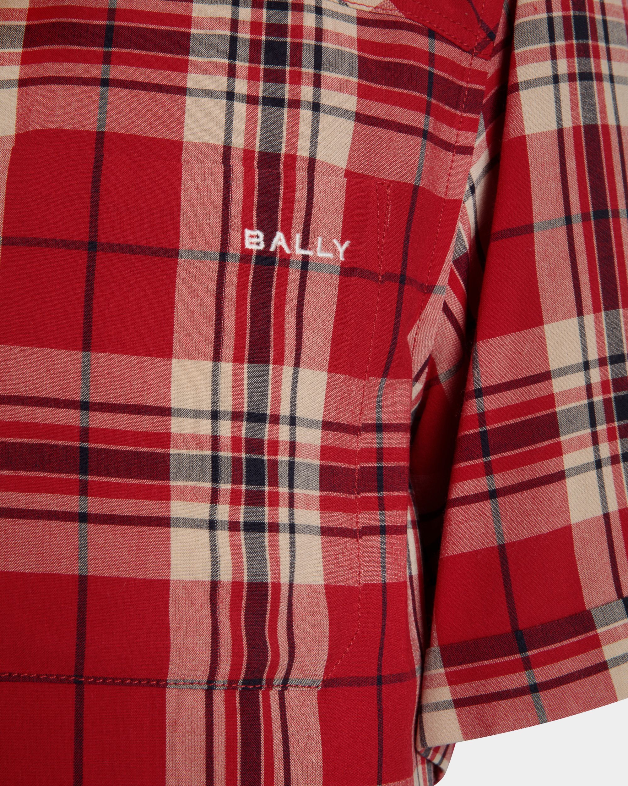 Bally Global - Plaid Shirt in Red Viscose - Red