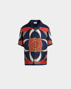 Printed Shirt in Multicolor Silk