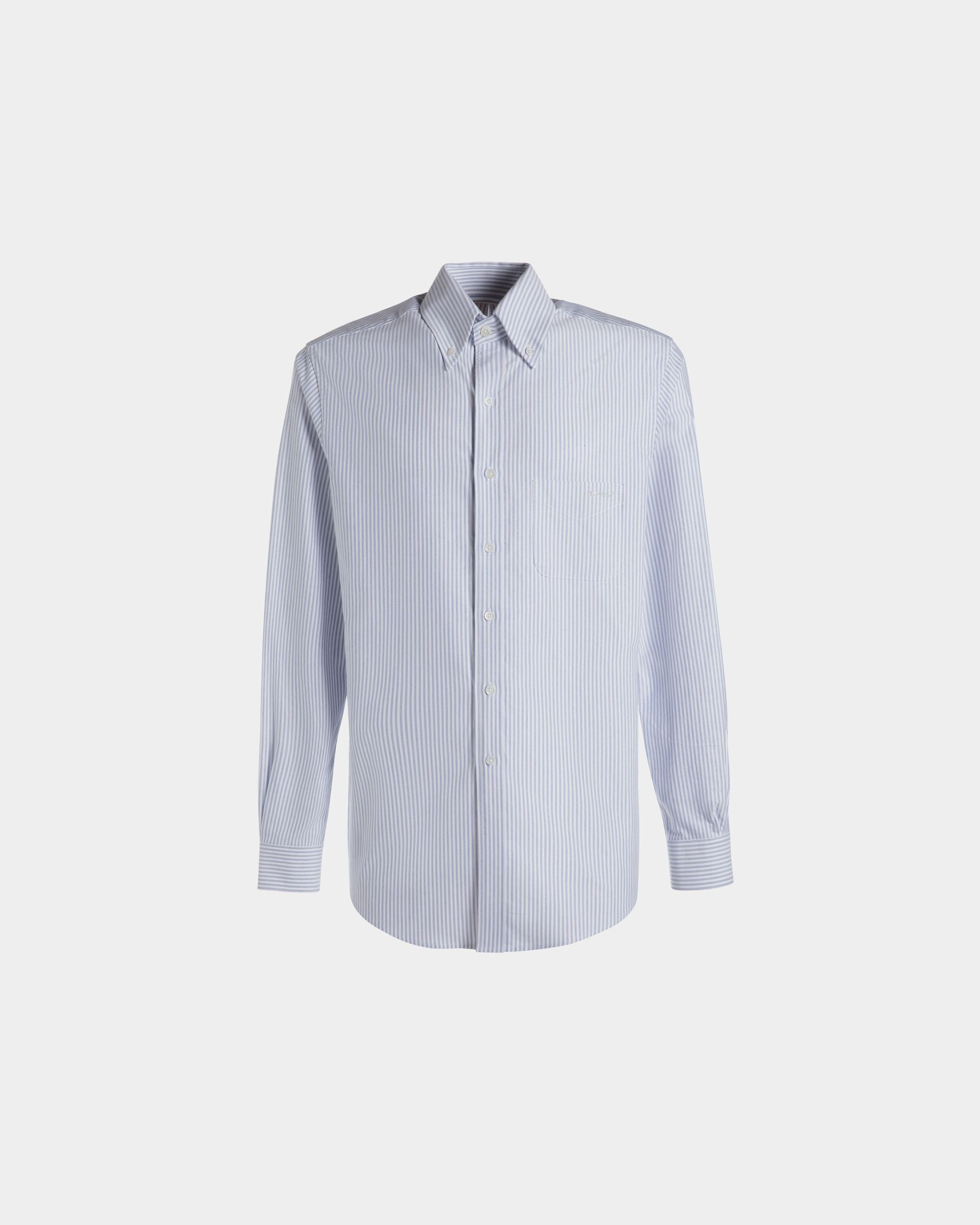 Bally Global - Chemise Regular À Manches Longues En Coton Light Blue - Bleu