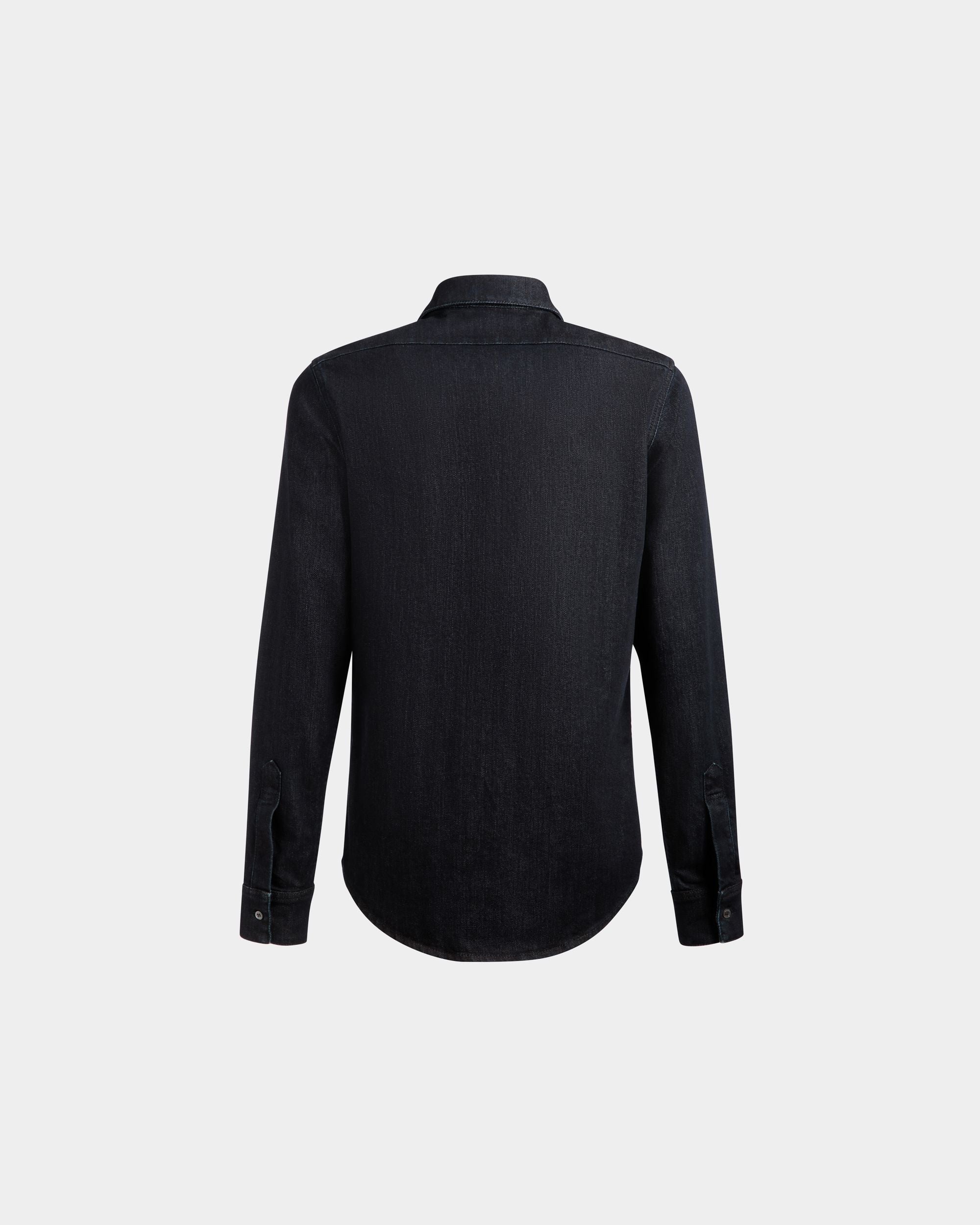 Bally Global - Chemise À Manches Longues Collection Voyage Adrien Brody En Coton Mélangé Navy Blue - Bleu