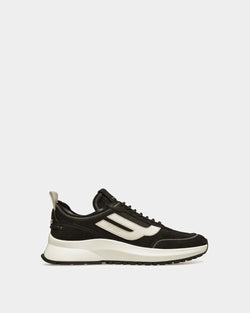 Darys Zapatillas De Piel En Negro Y Blanco Empolvado