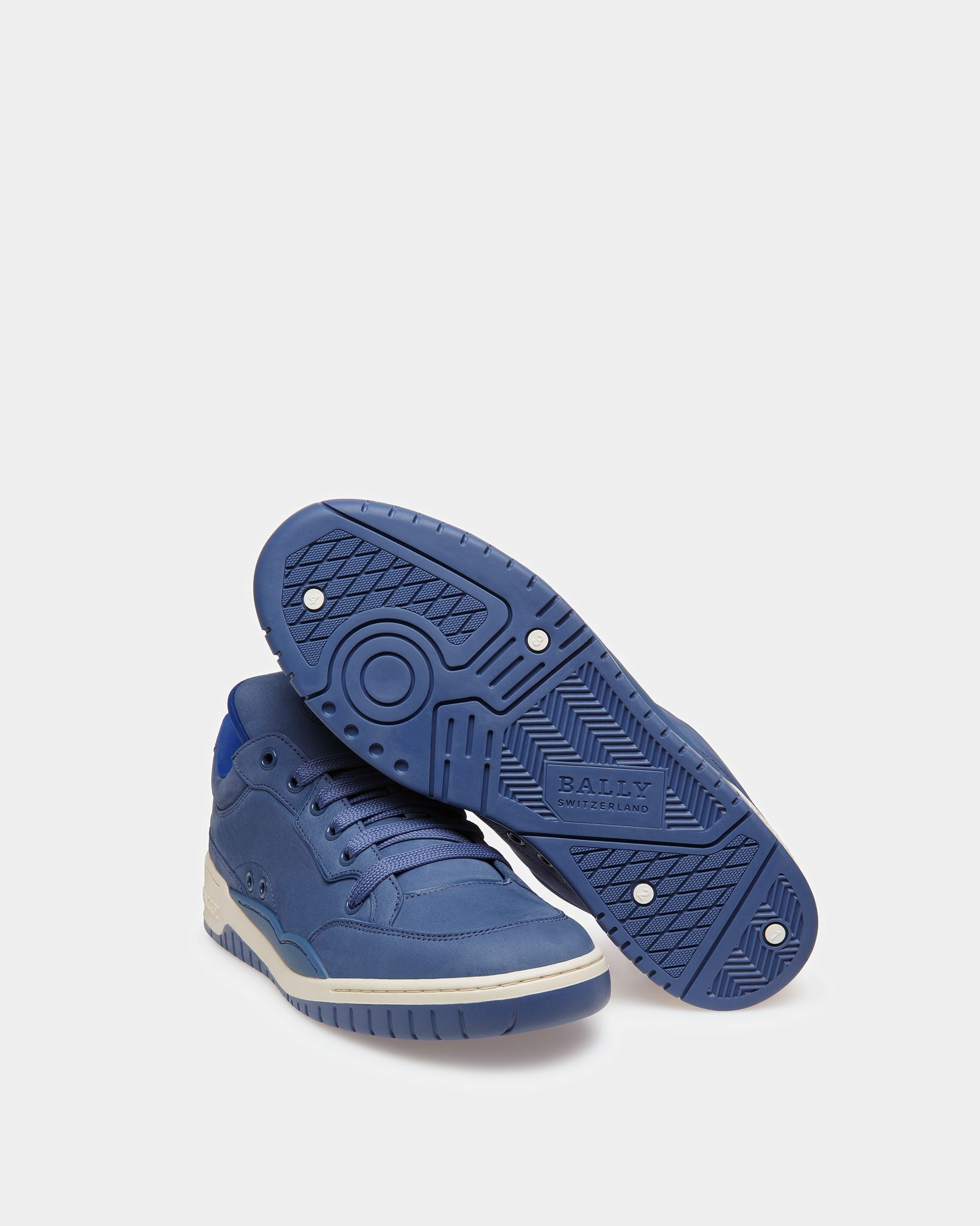 Bally Global - Kiro Zapatillas De Piel En Azul Neón - Azul