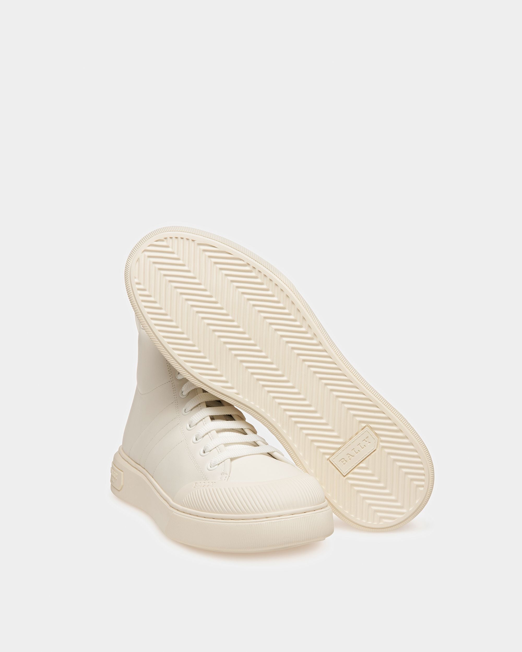 Bally Global - Maren Leather Sneakers In White - White